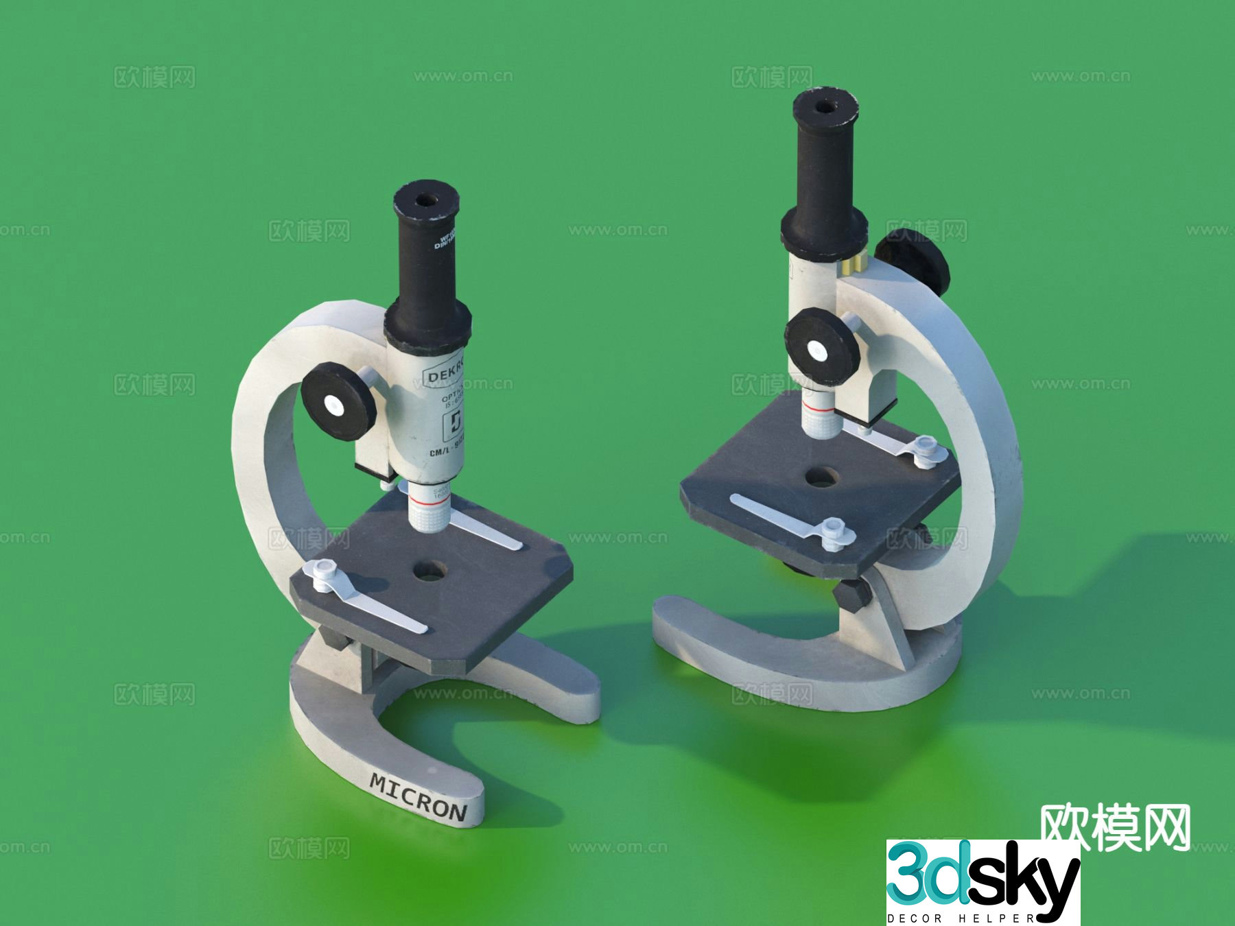 microscope equipment experimental equipment 3d model