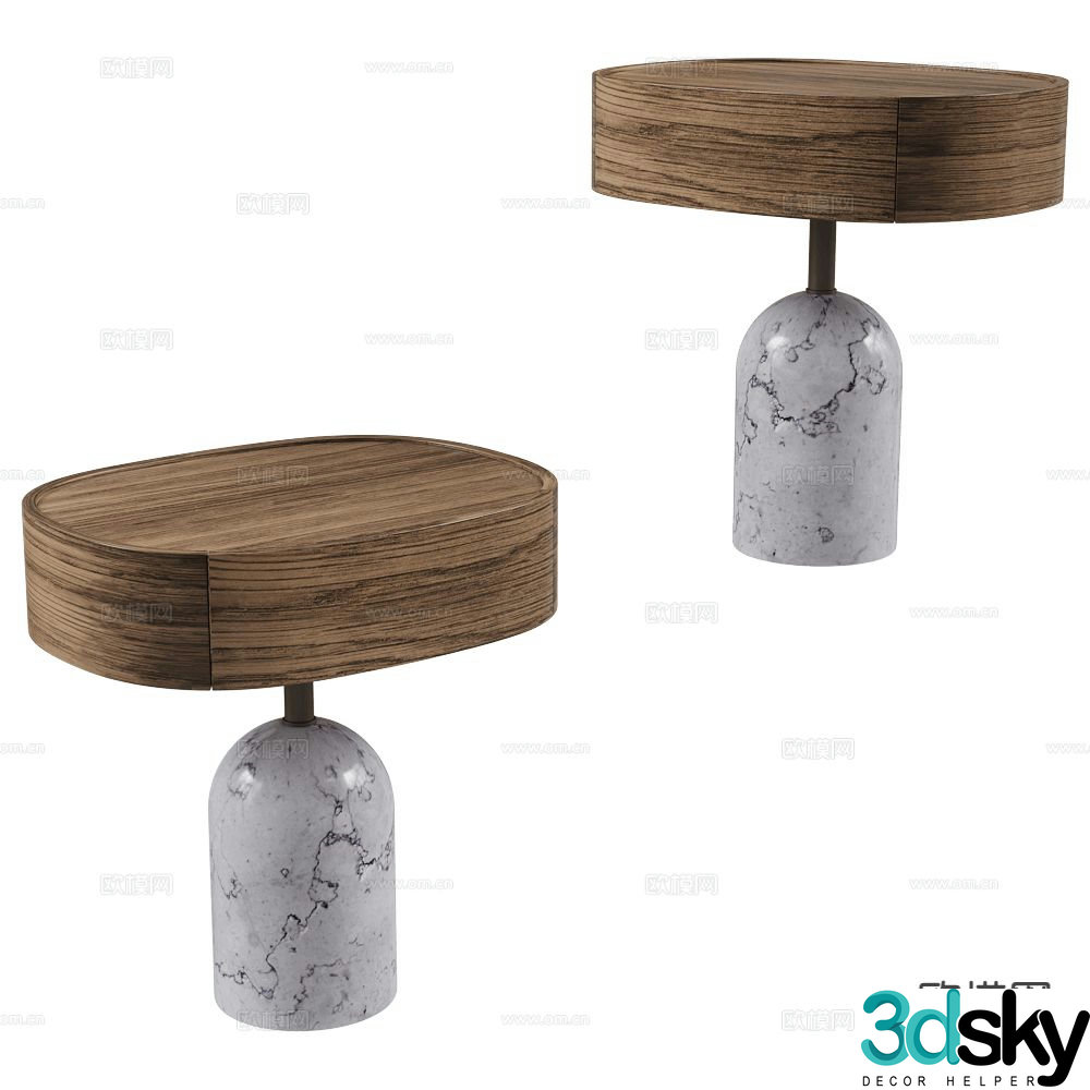Porada bedside table 3d model