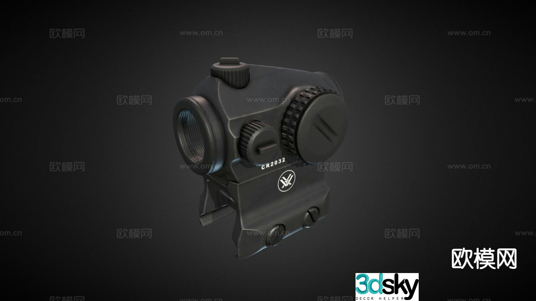 eddy current sight red dot 3d model