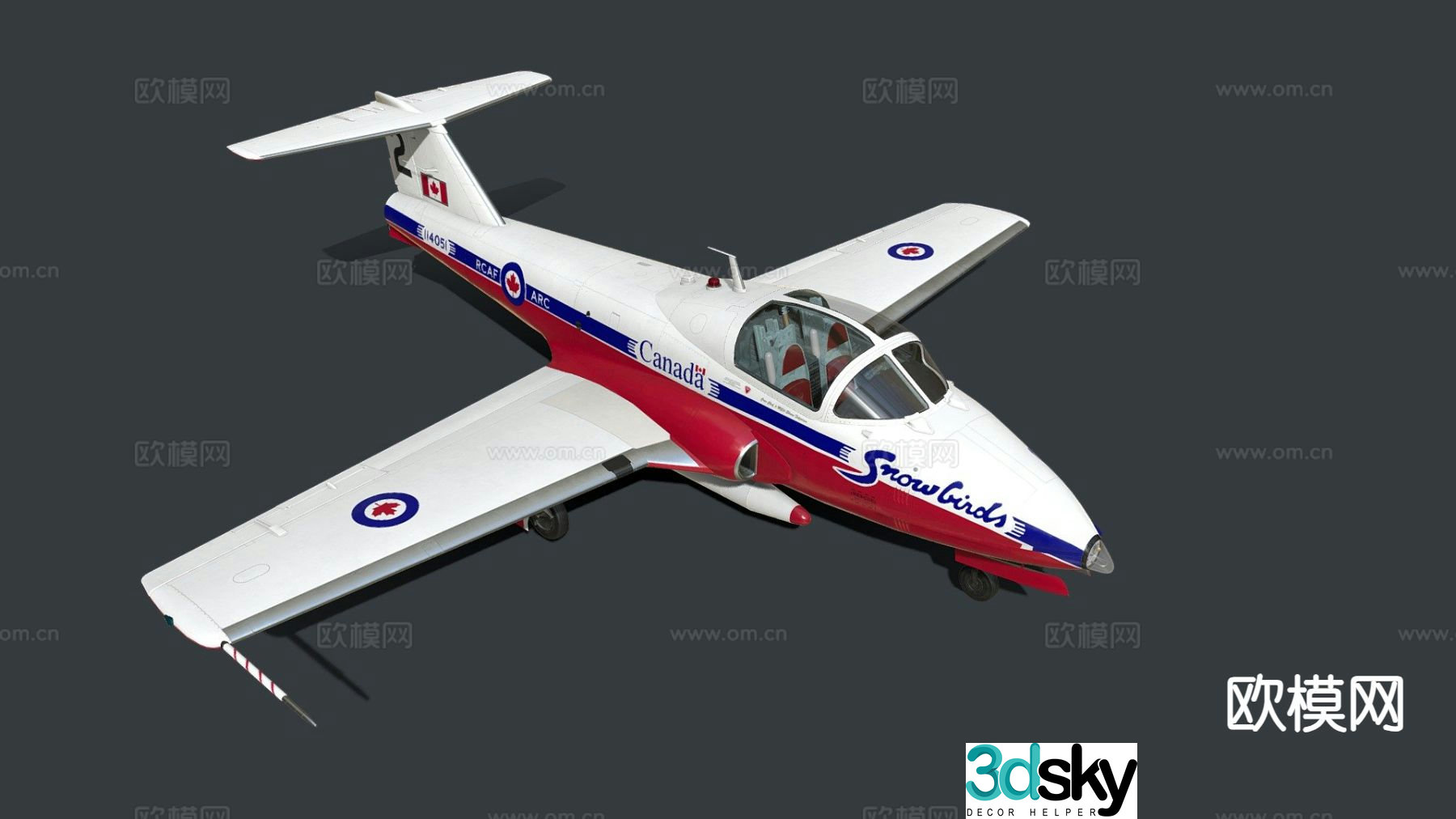 airplane fighter helicopter 3d model