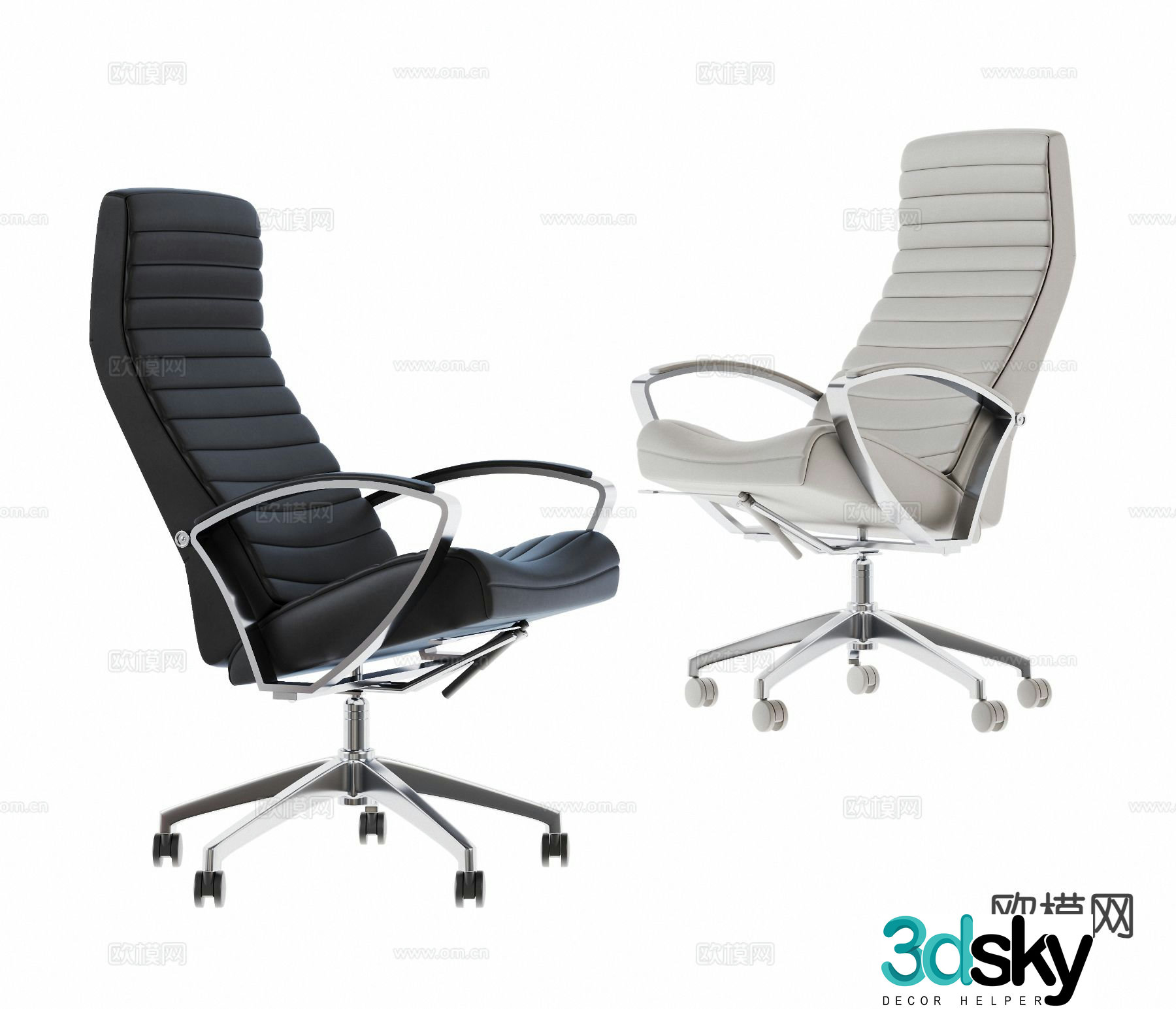 Modern office chair swivel chair 3d model