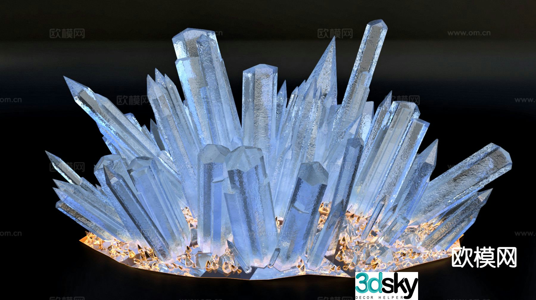 gemstone natural crystal crystal 3d model
