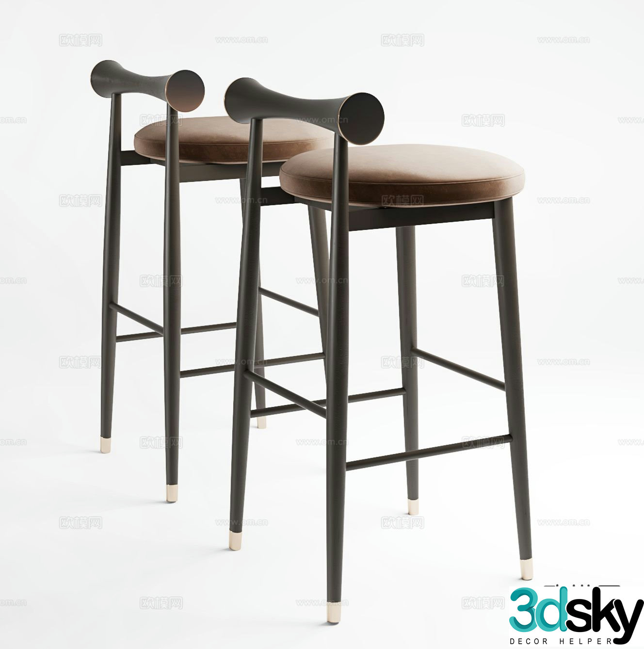 bar stool bar stool high stool 3d model