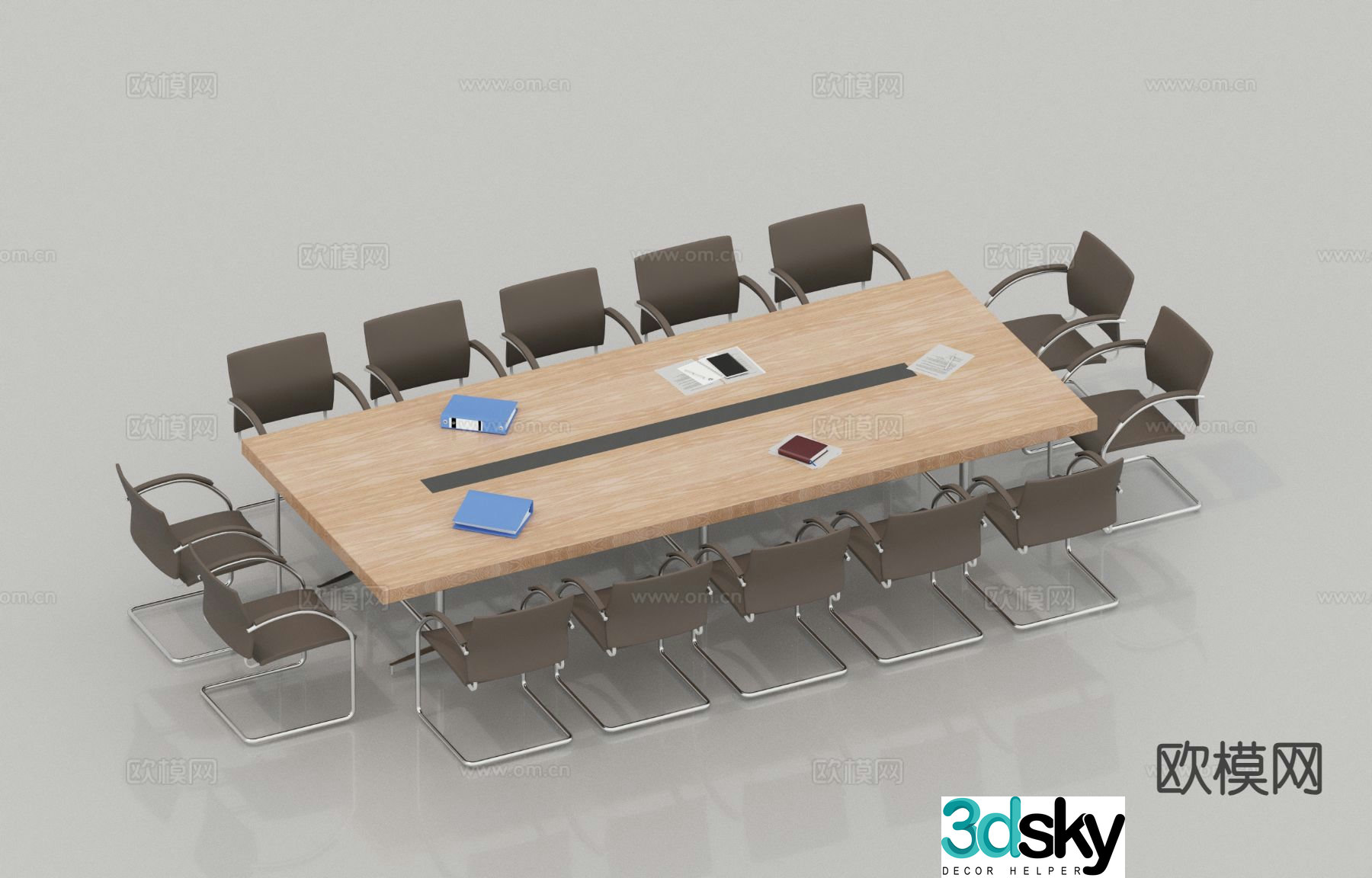 Modern conference table conference table 3d model