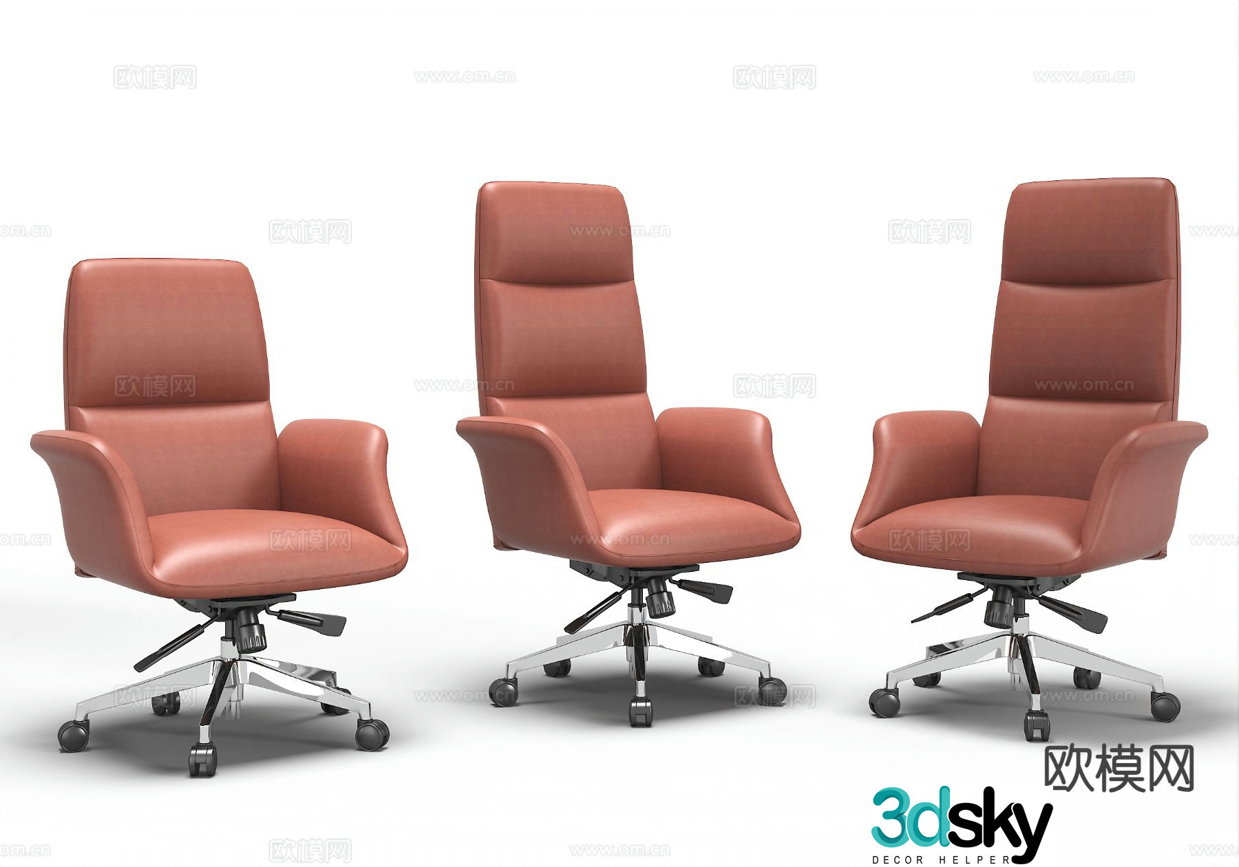 Modern office chair swivel chair 3d model