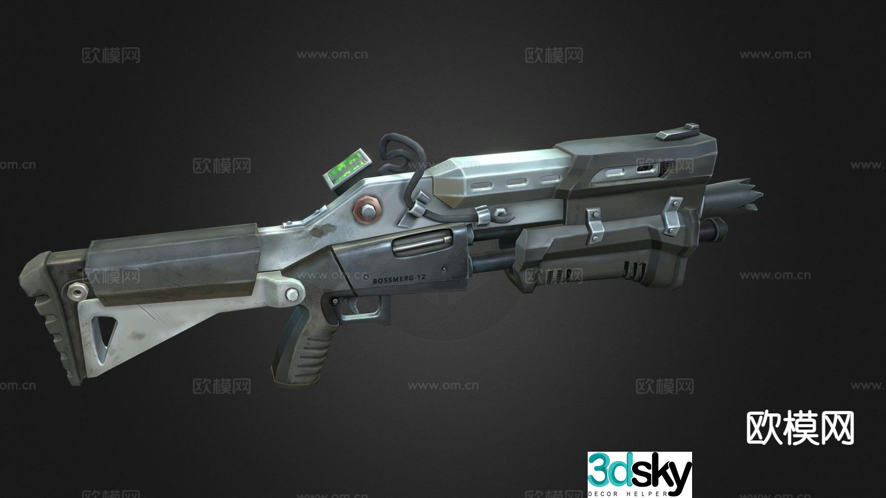 shotgun firearm firearm 3d model