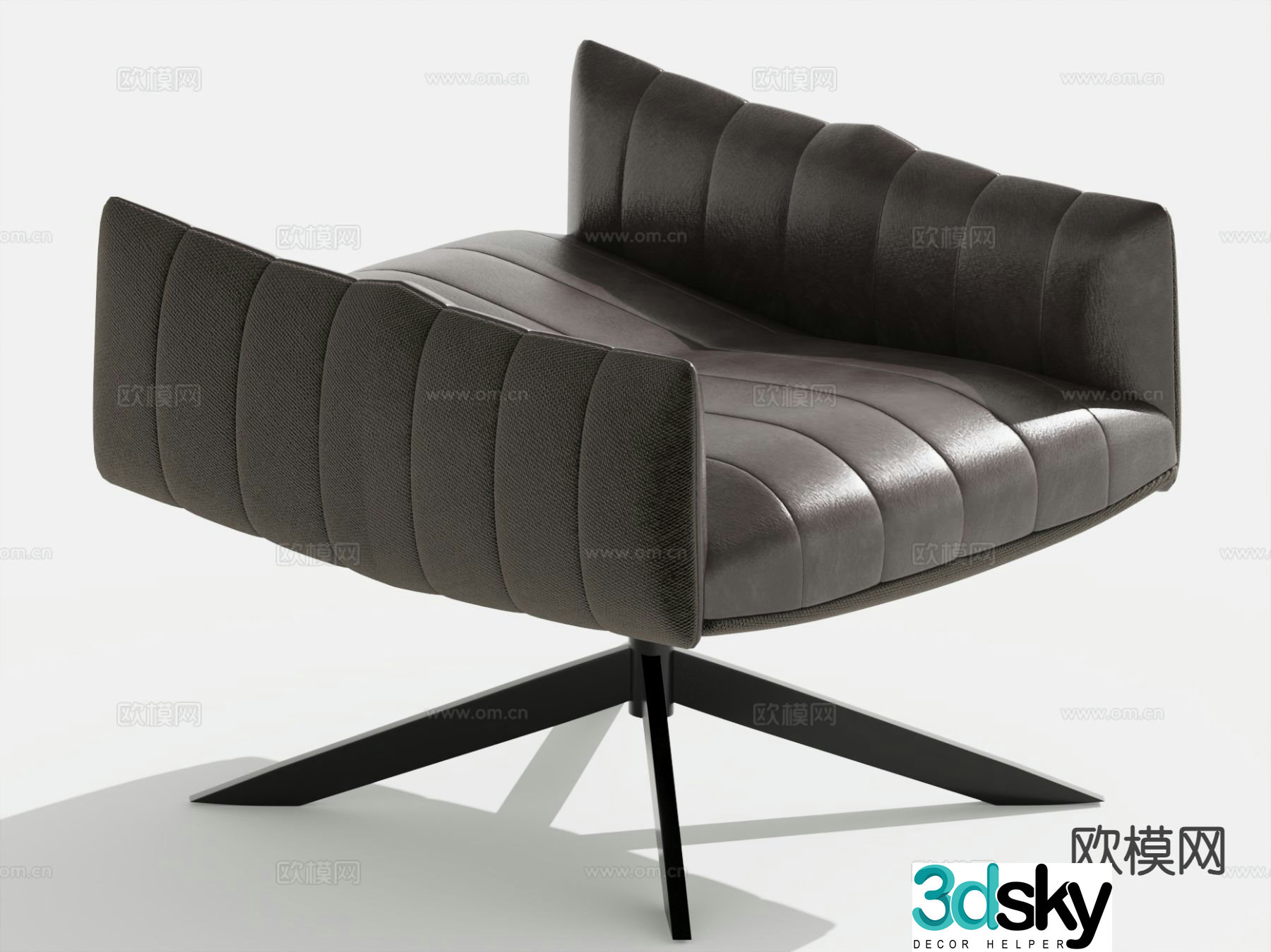 Modern sofa stool stool shoe changing stool 3d model