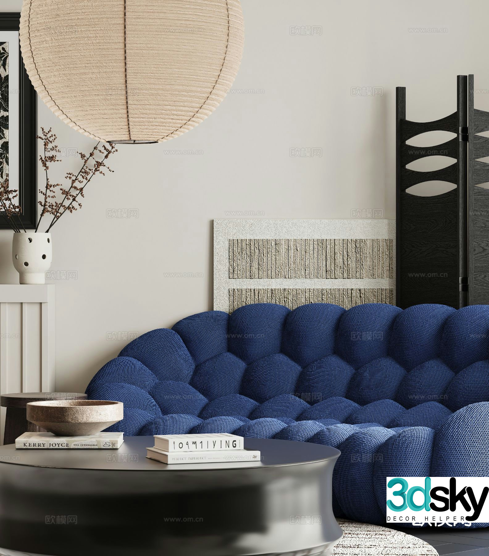 Leisure sofa upholstered sofa 3d model