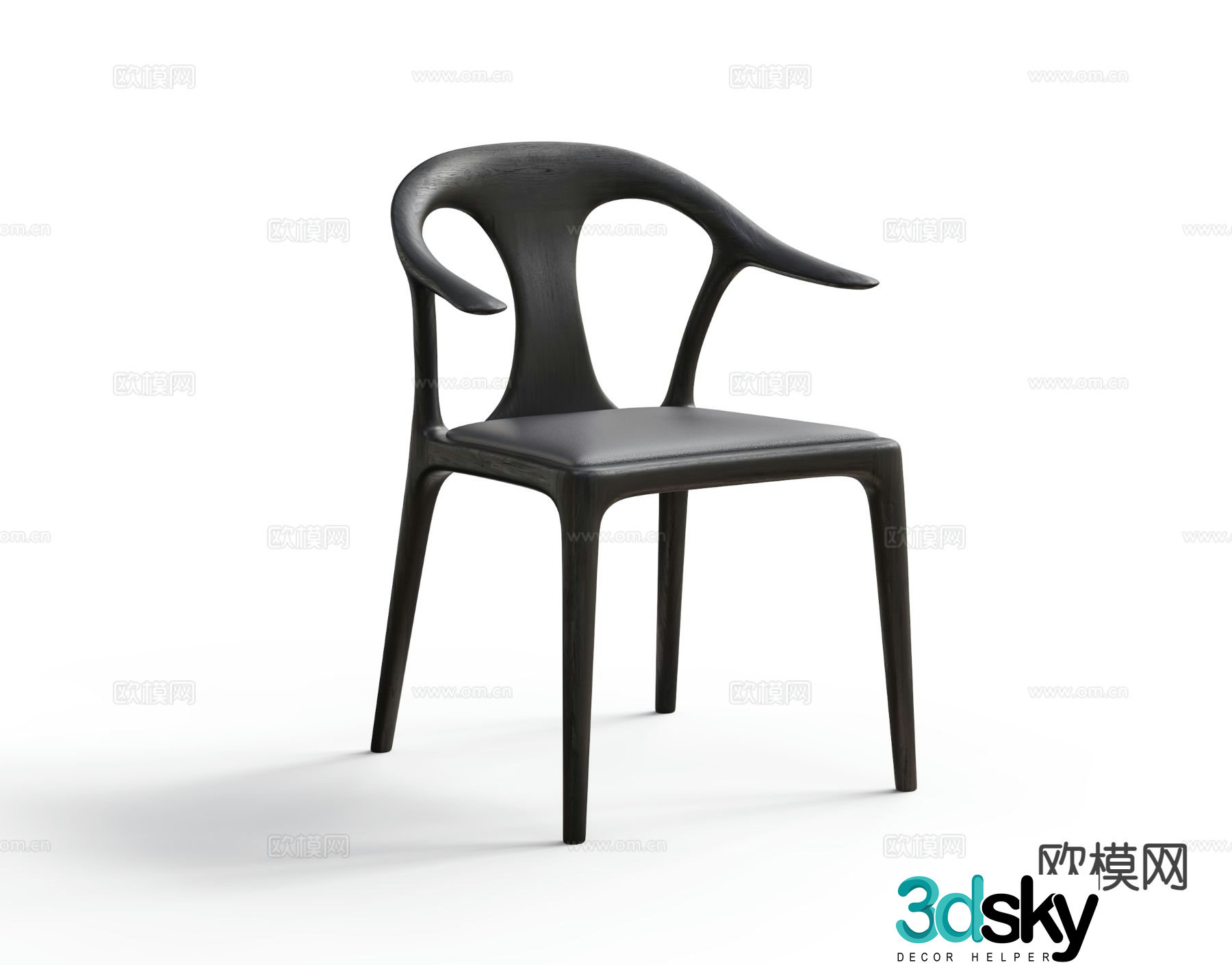 Italian chair dining chair 3d model