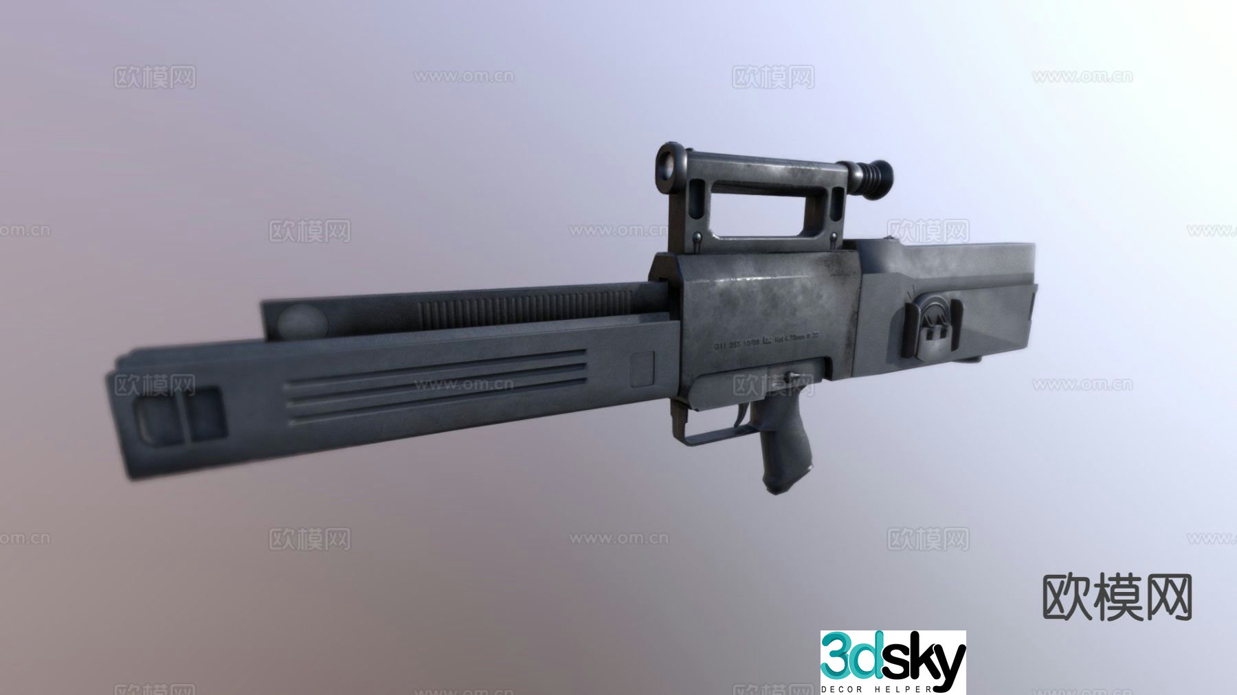rocket launcher weapon 3d model