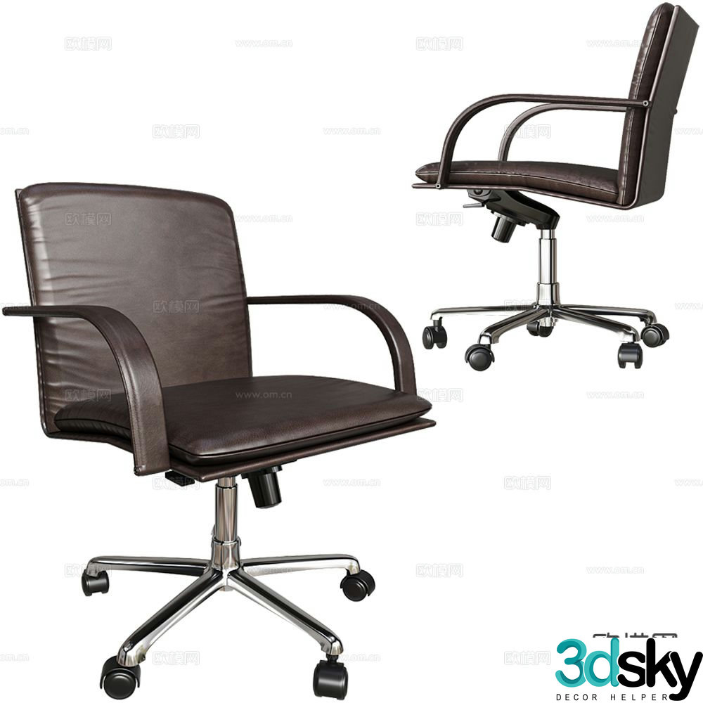 Office chair conference chair staff chair 3d model