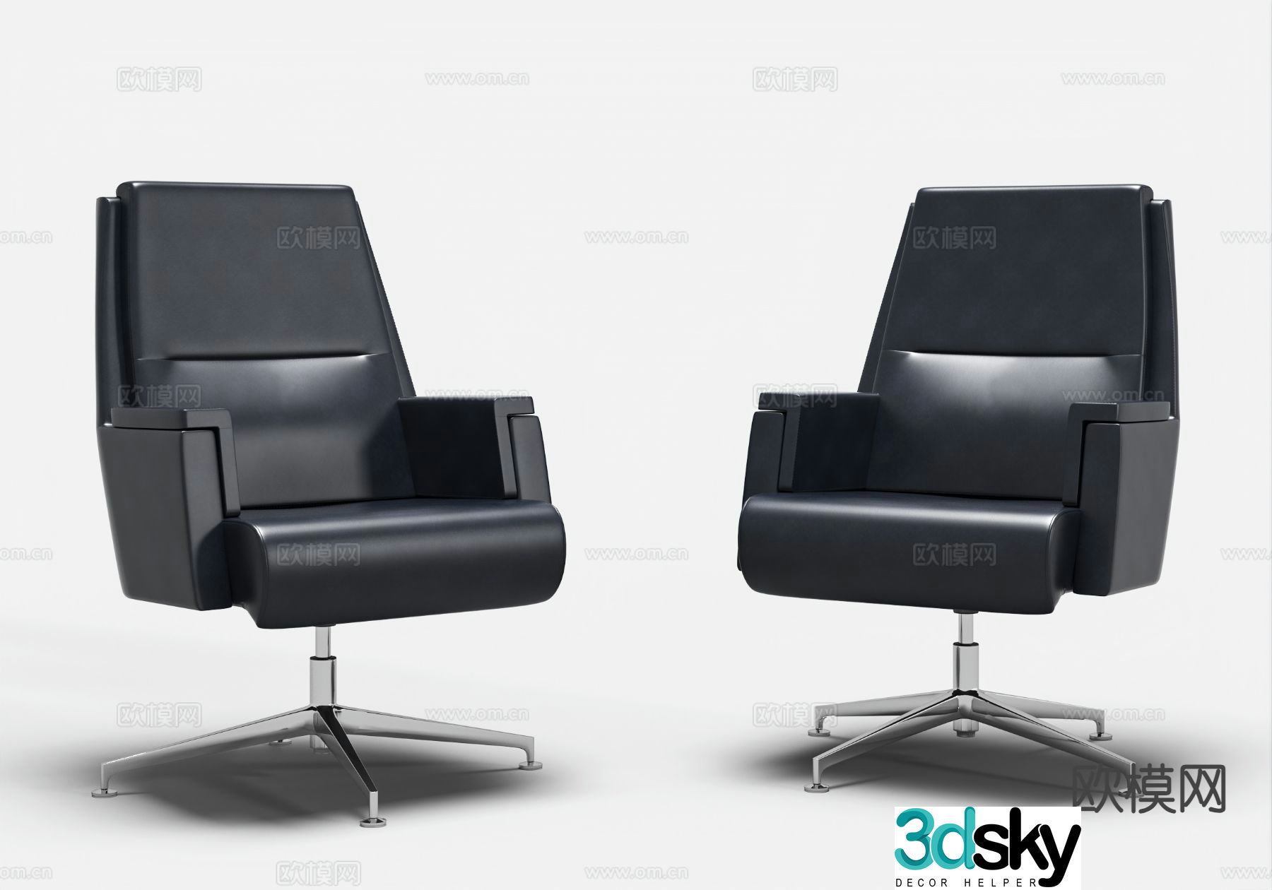 Modern office chair boss chair 3d model