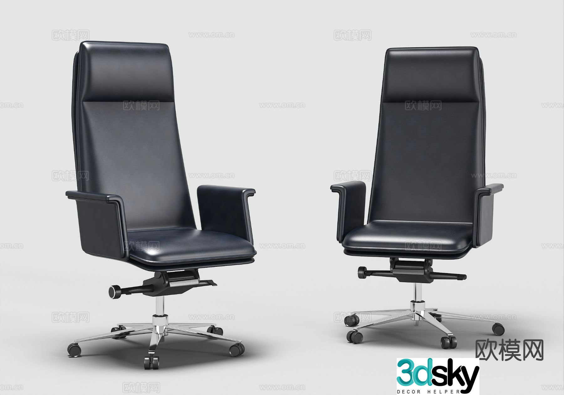 Modern office chair boss chair 3d model