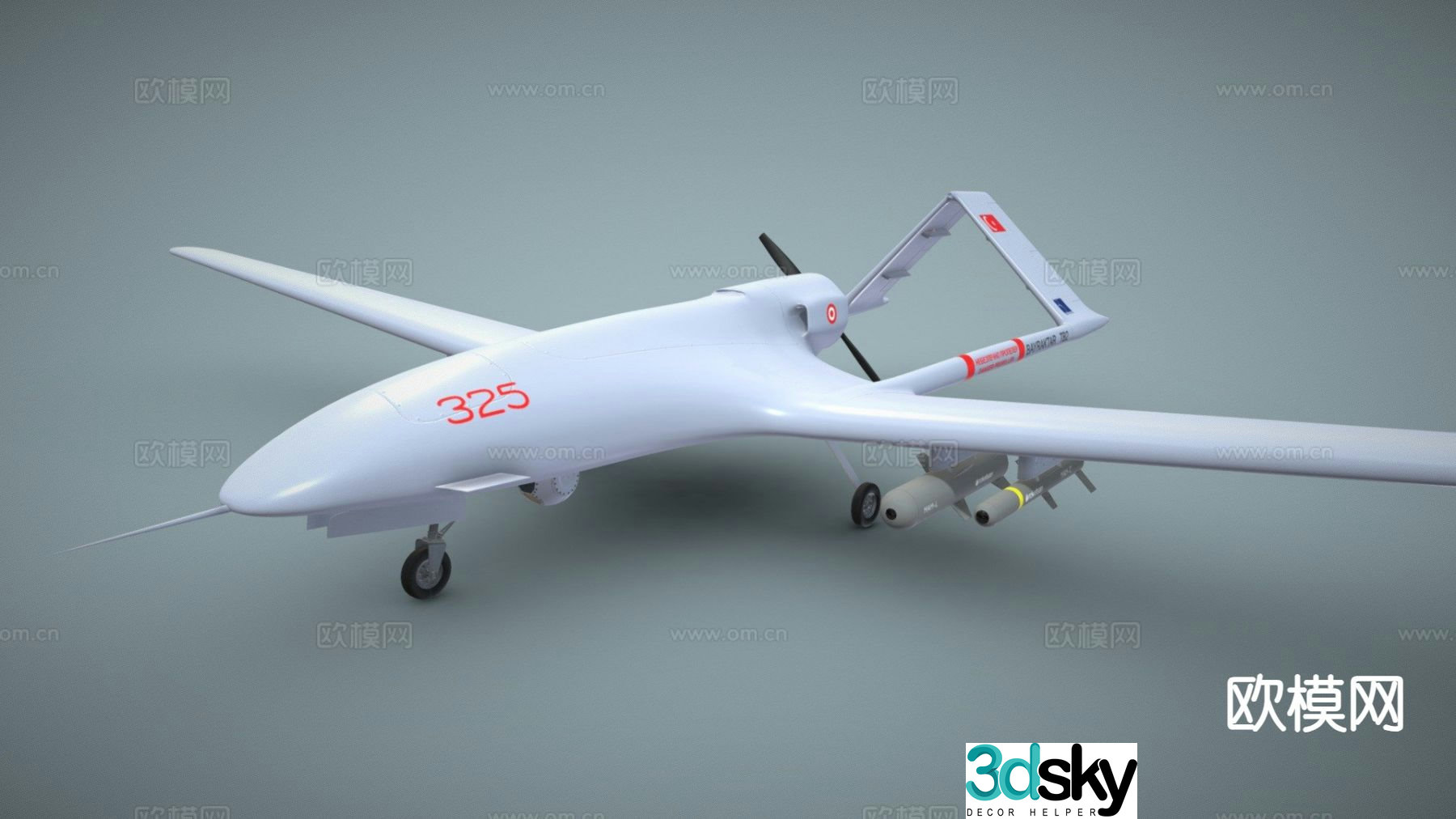 airplane bomber 3d model