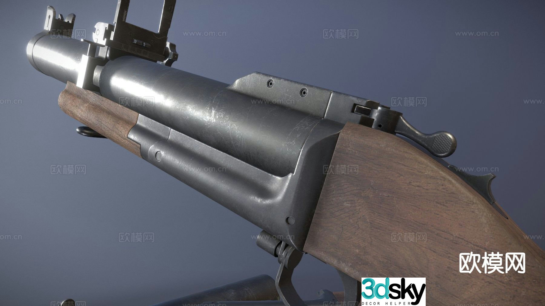 M79 grenade launcher 3d model