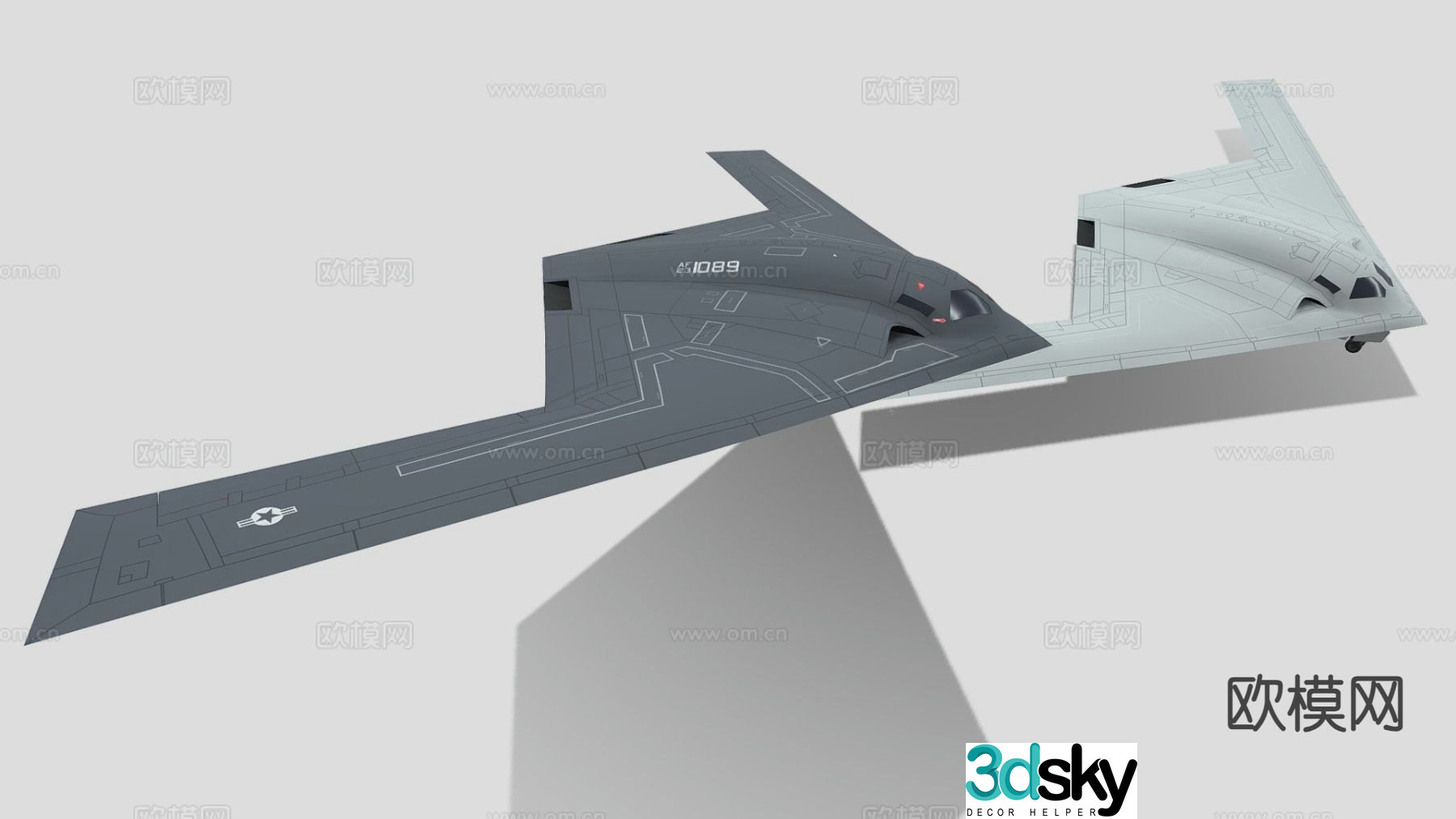 Predator fighter 3d model