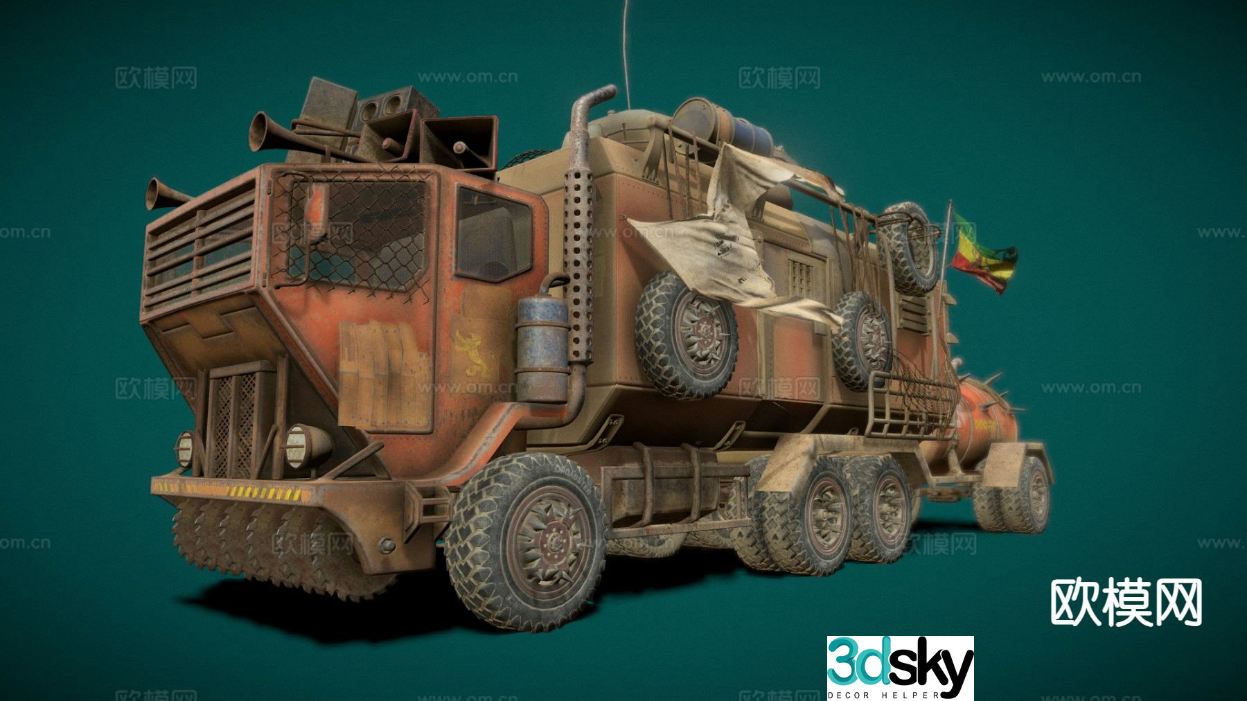 monster truck 3d model