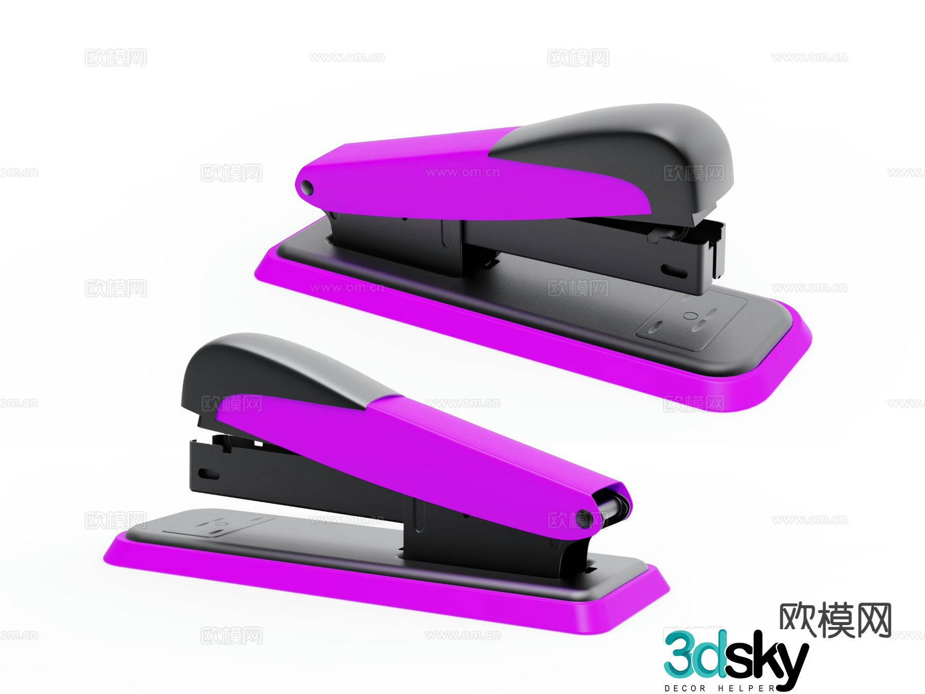 Office supplies stapler 3d model