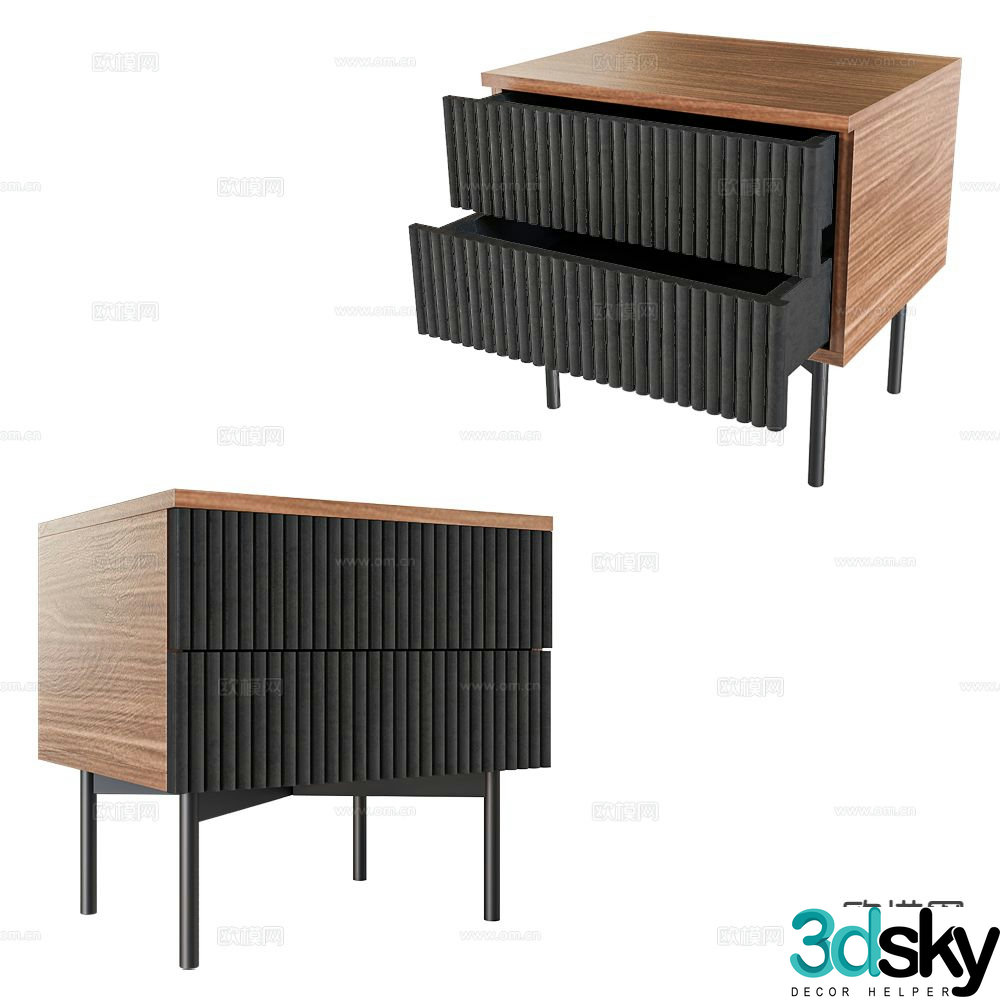 bedside table 3d model