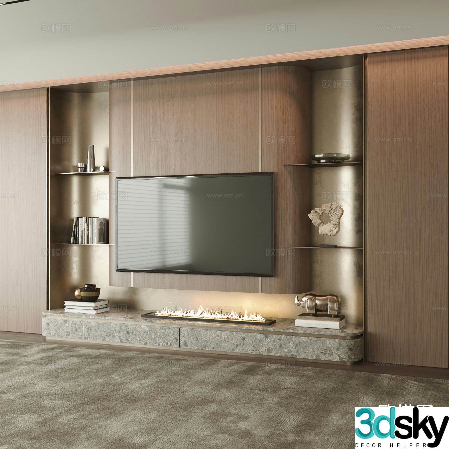 TV background 3d model