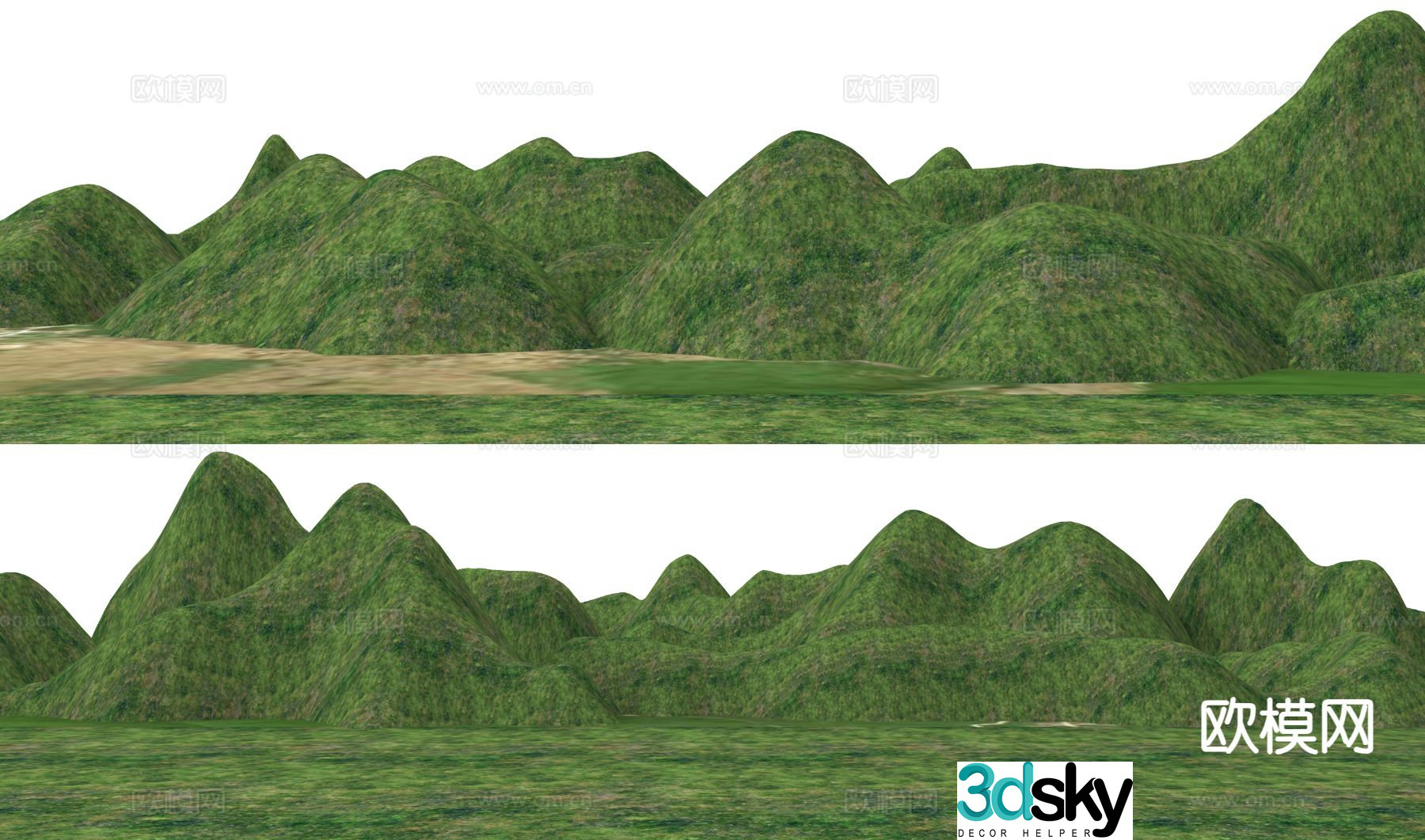 Modern mountains mountains mountain 3d model