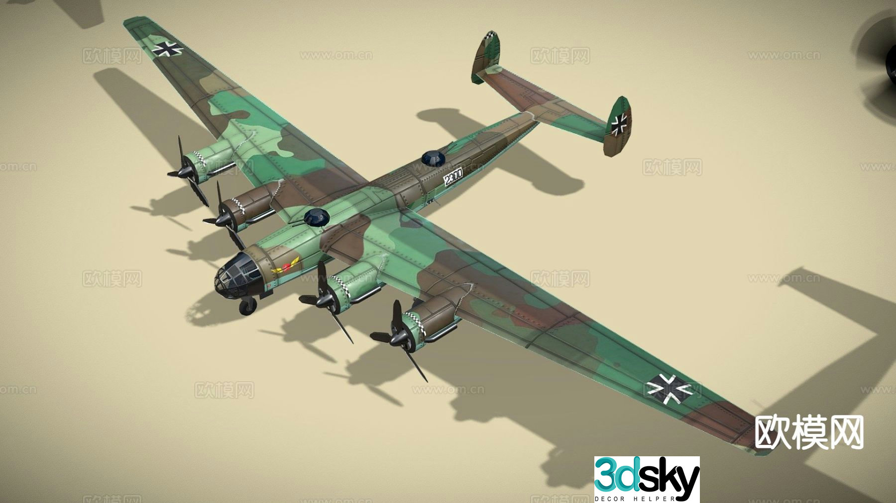 American bomber 3d model