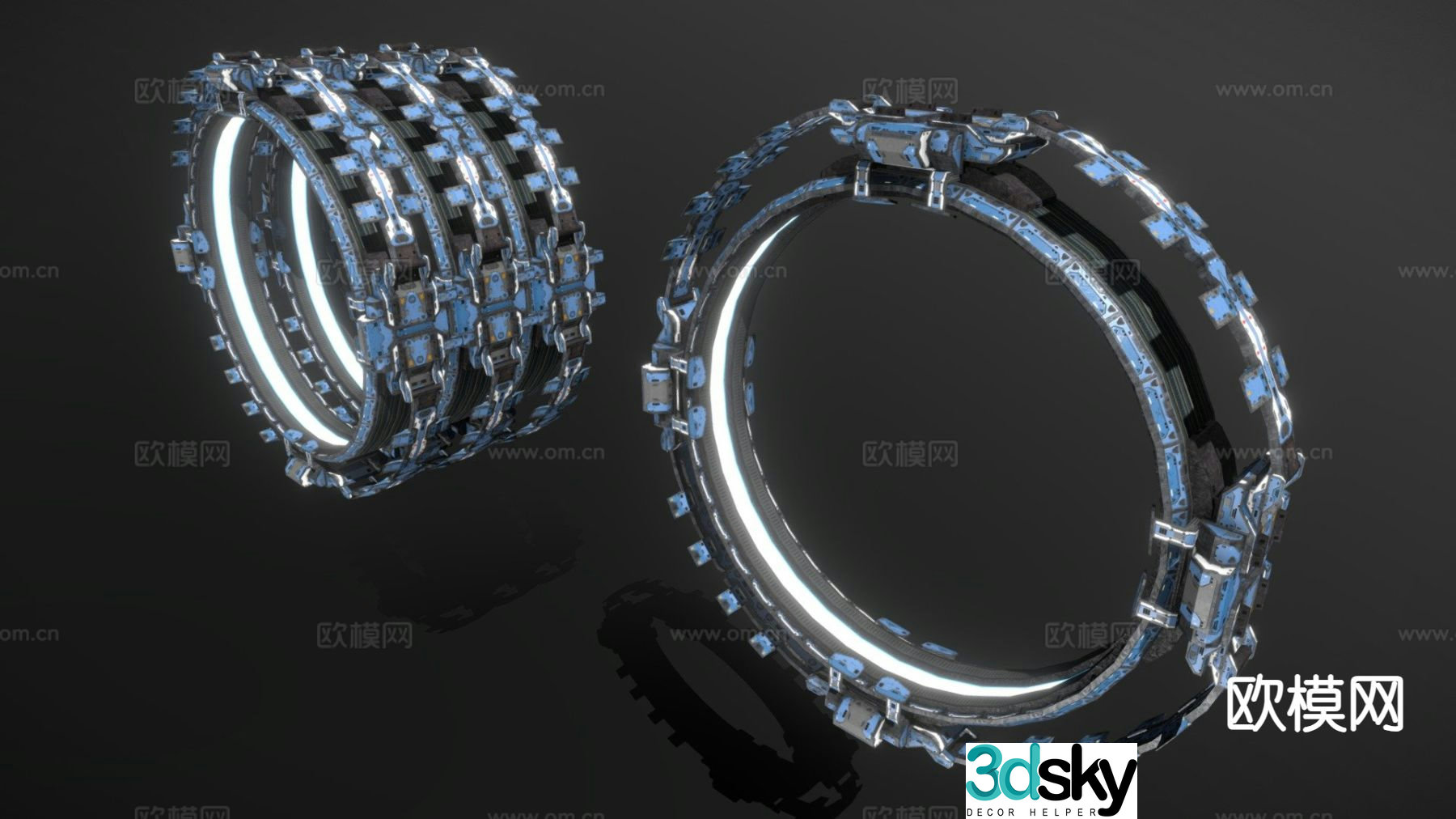 Sci-fi jump gate type IV 3d model