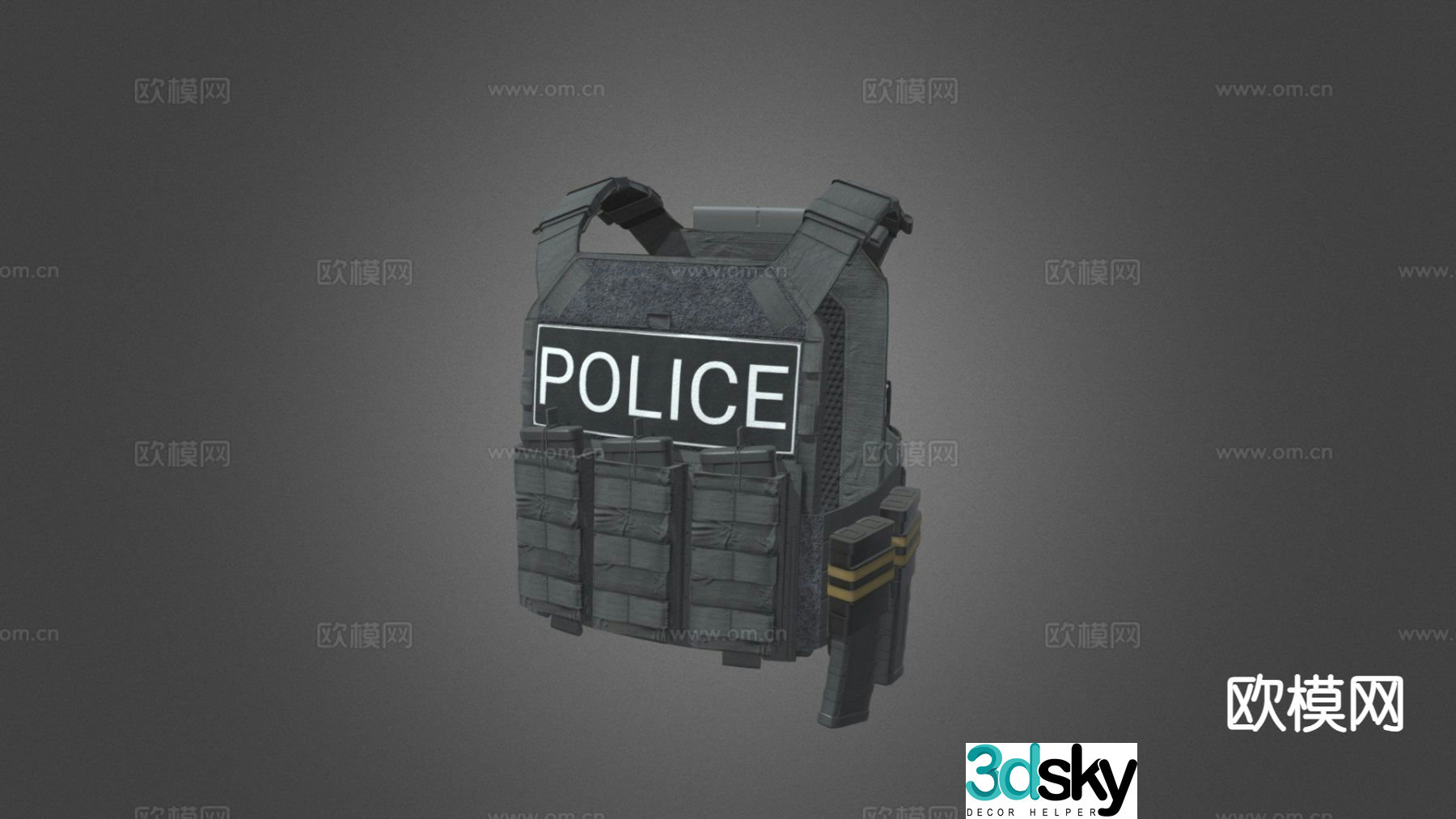 CTSFO Military Vest 3D Model