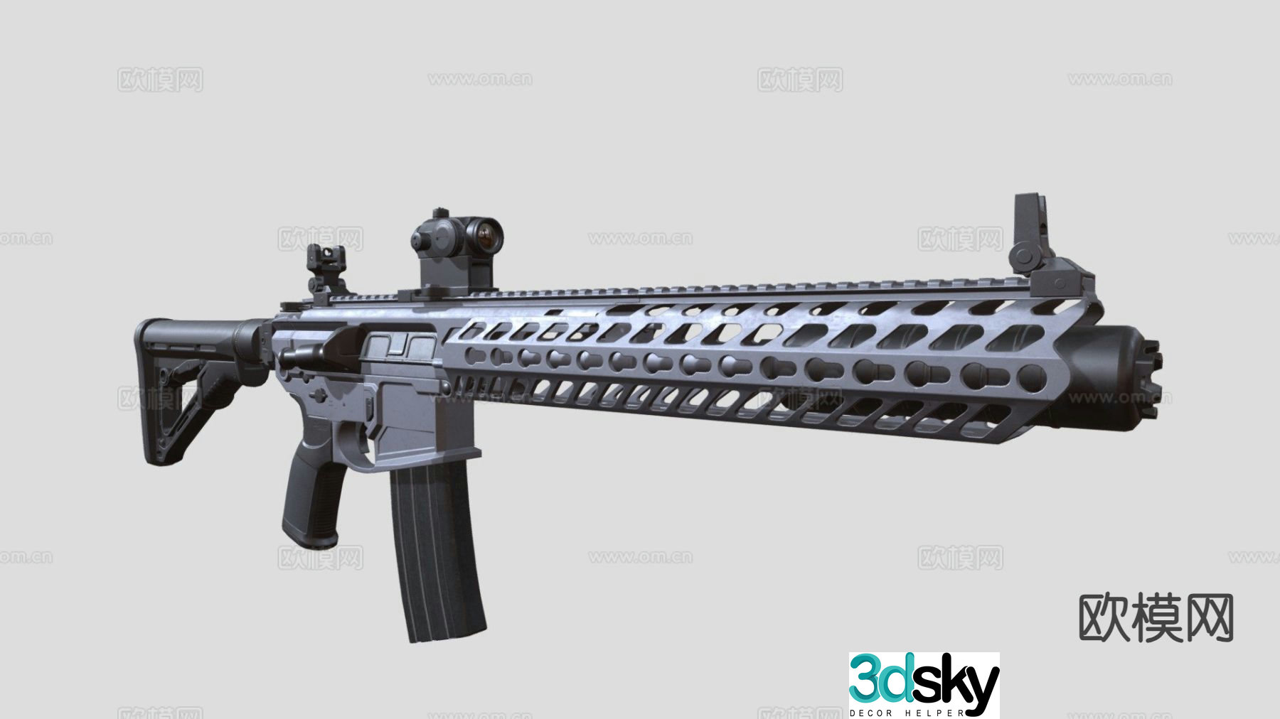 submachine gun 3d model