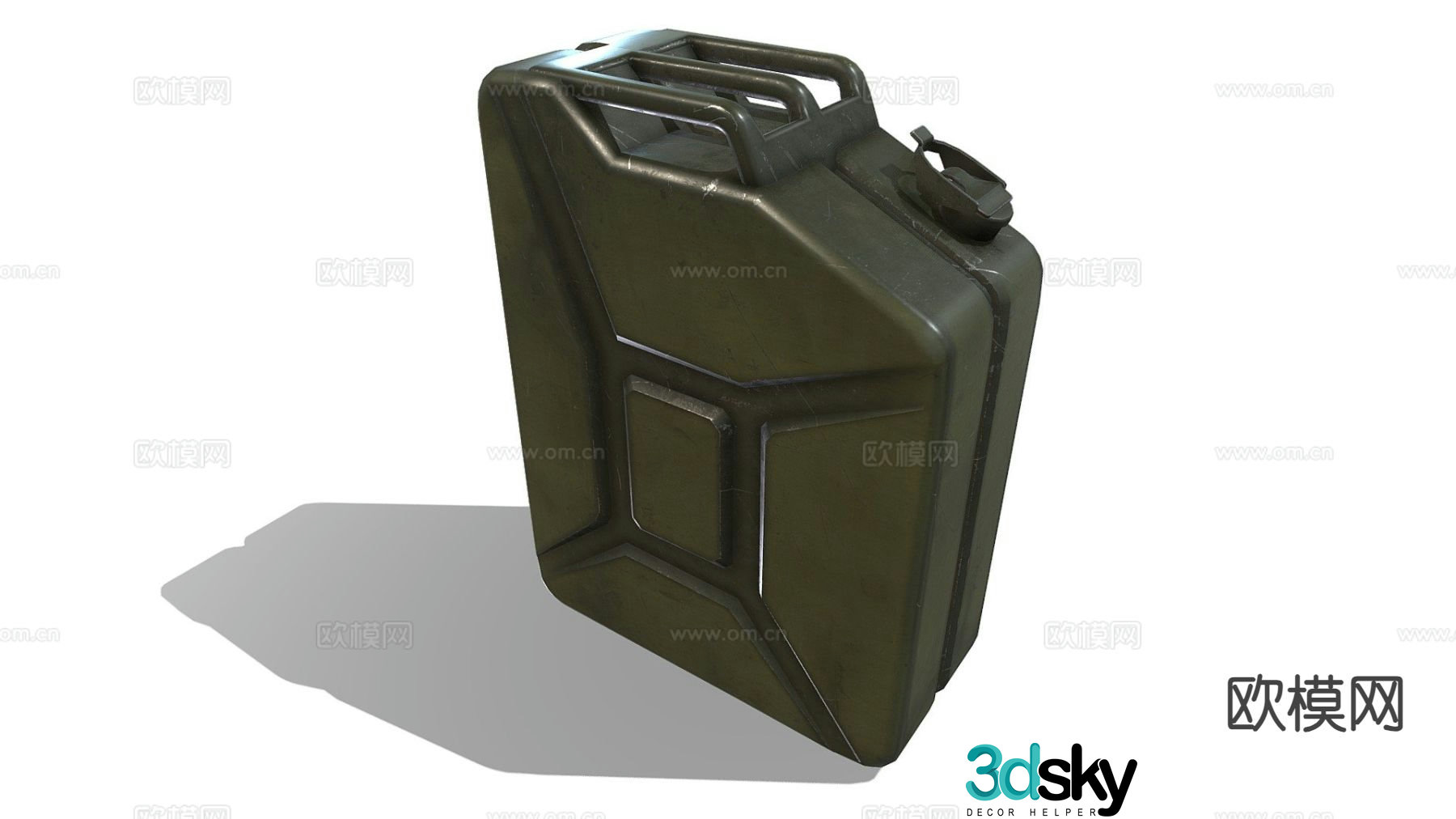 jerry can military gasoline can 3d model