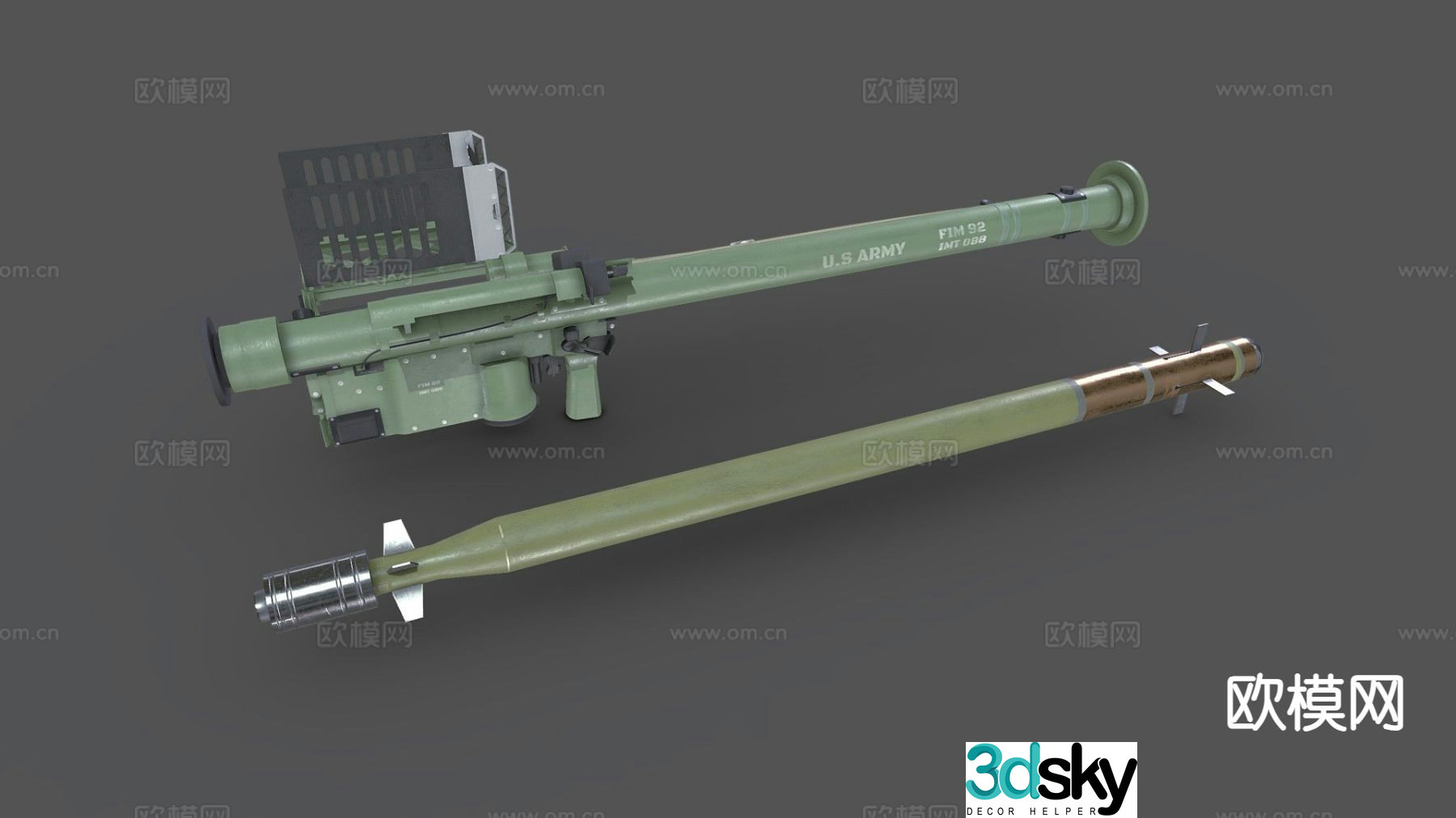missile launcher 3d model