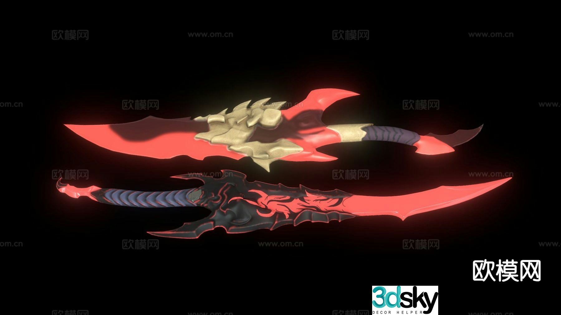 war dagger 3d model