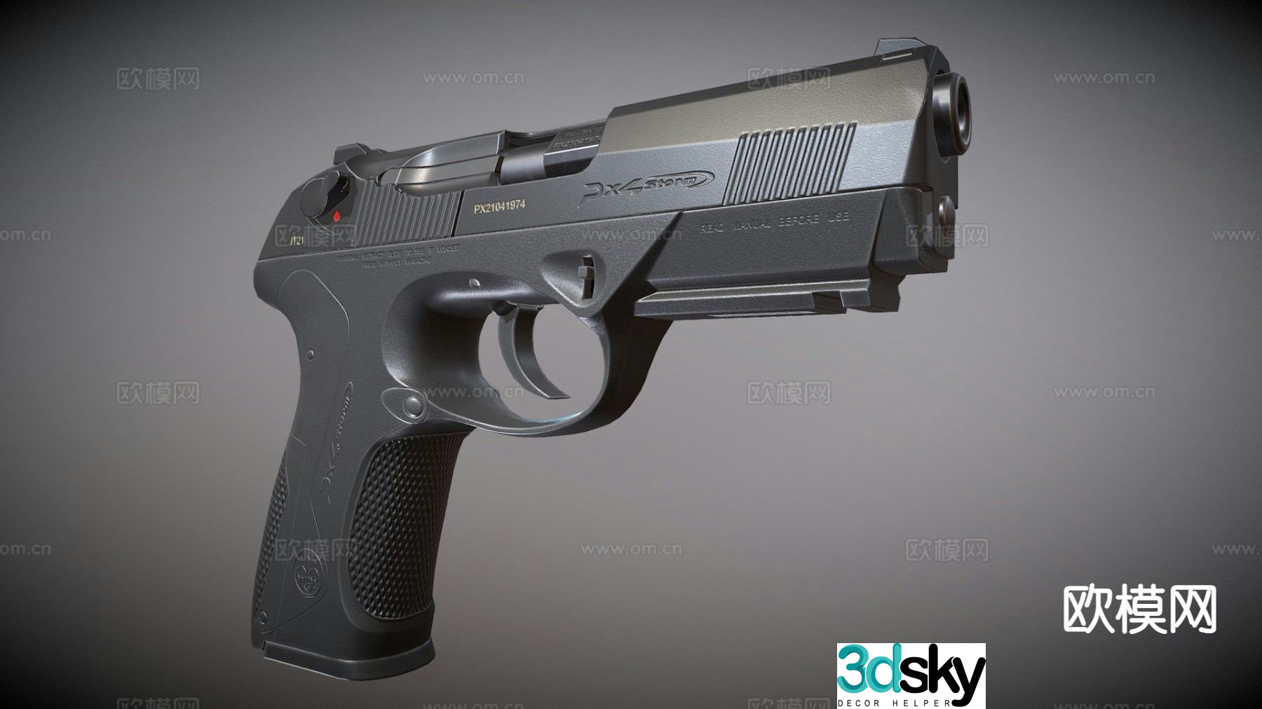 BerettaPx4 storm pistol 3d model