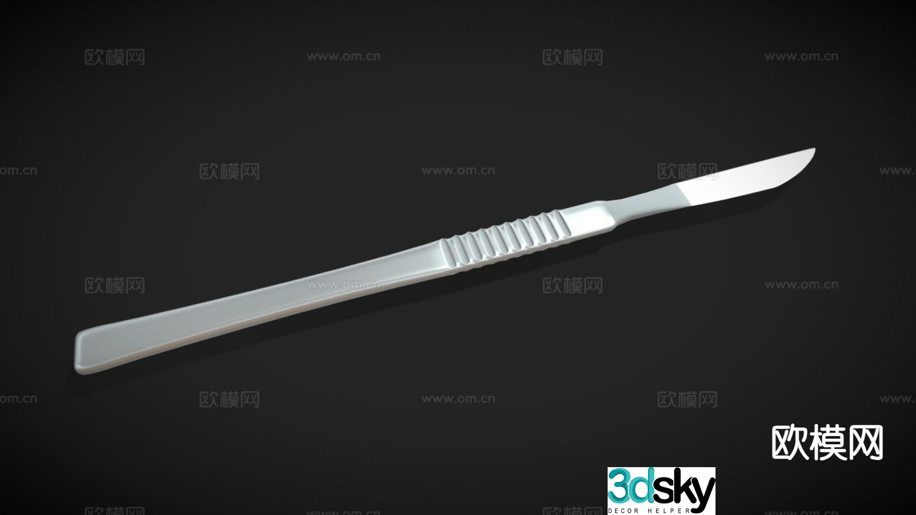 medical instrument scalpel 3d model