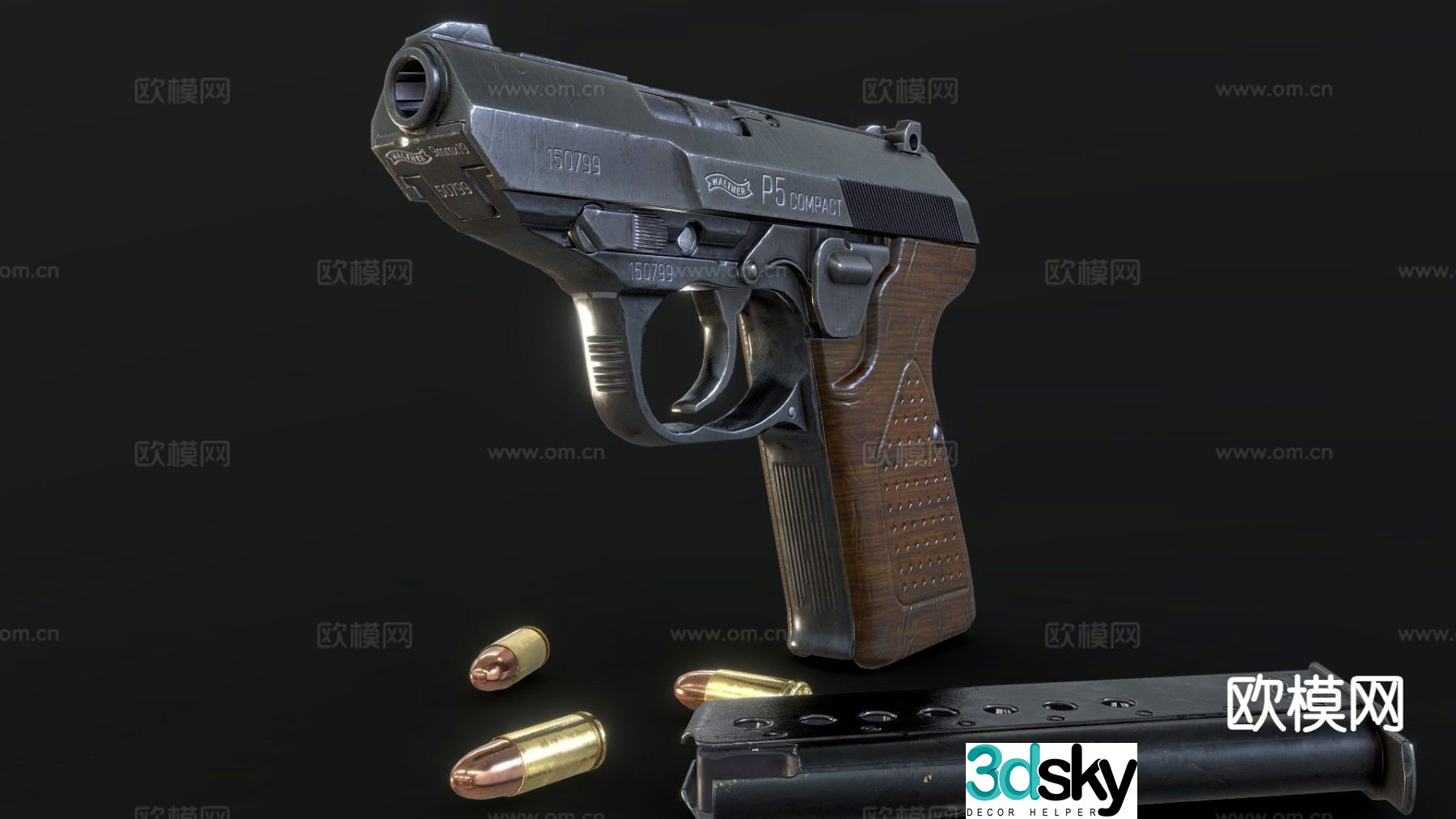 Walser pistol 3d model