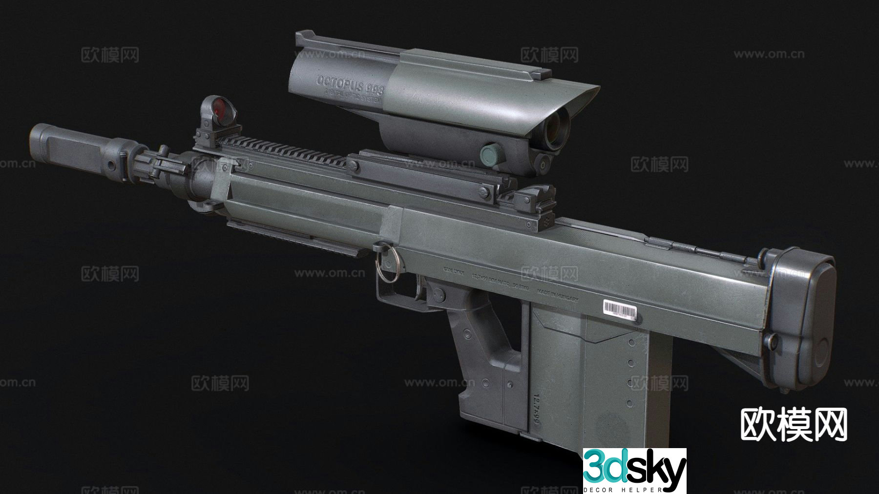 GM6 Lynx rifle 3d model