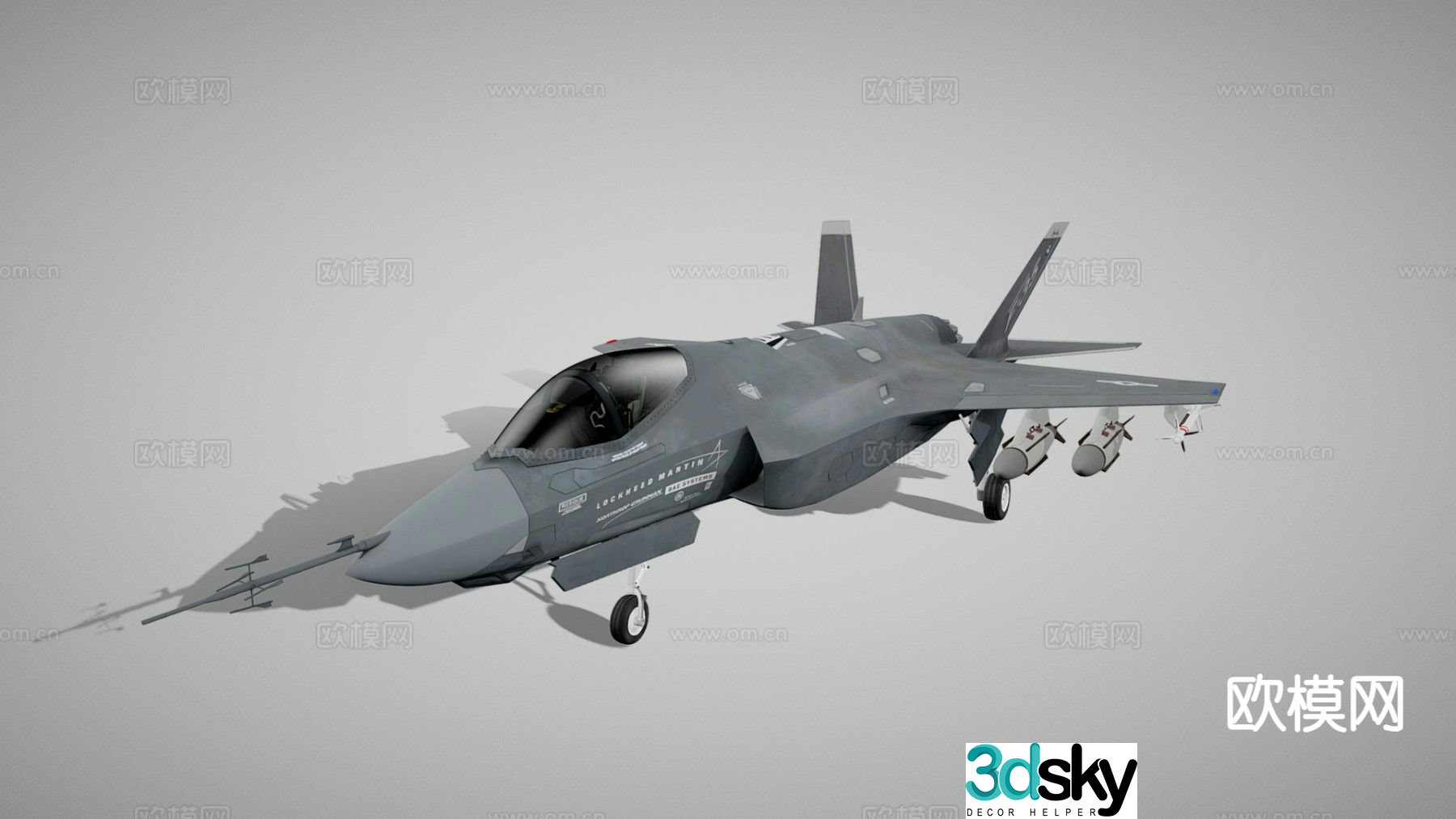 airplane fighter bomber 3d model