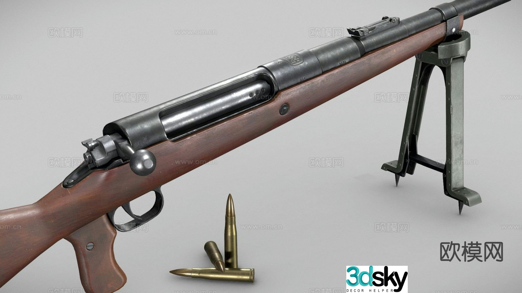 Mauser 1918T-gun 3d model