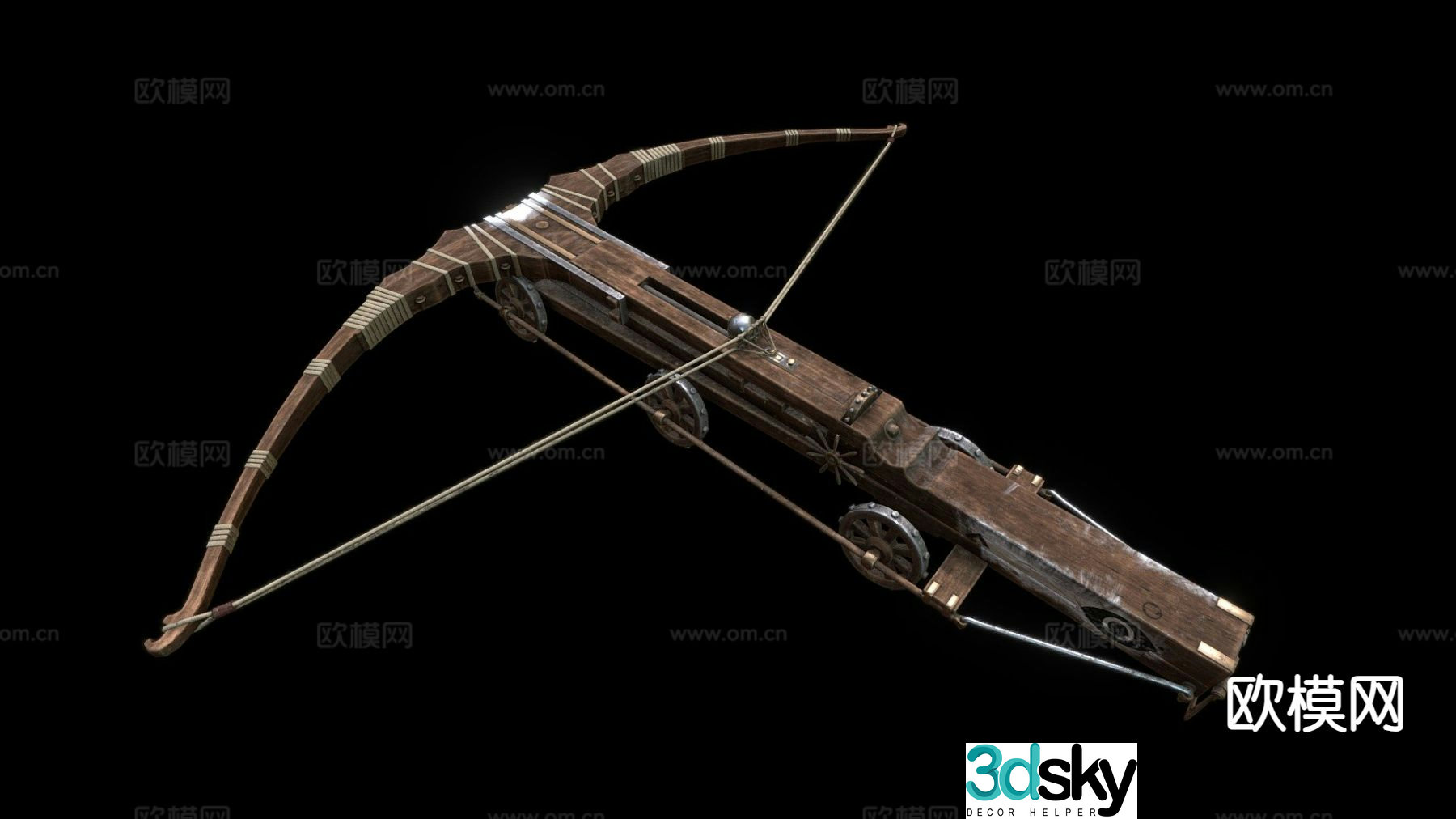 giant crossbow crossbow bow 3d model