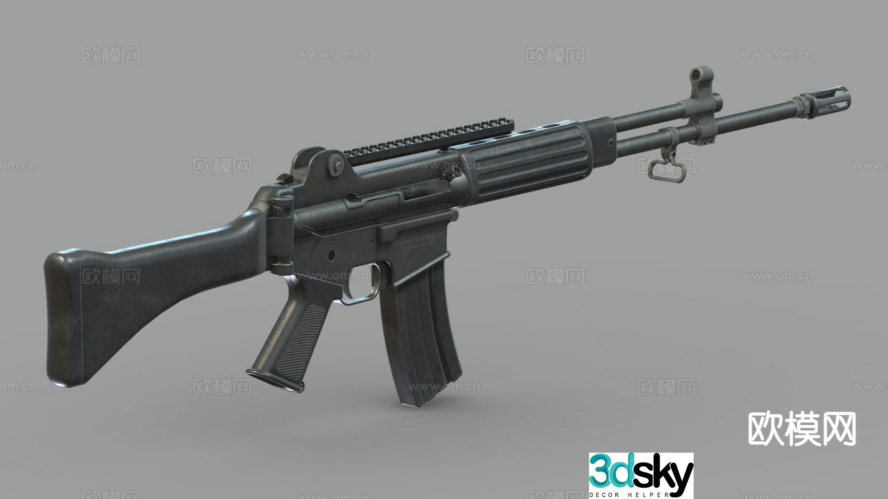 assault rifle 3d model
