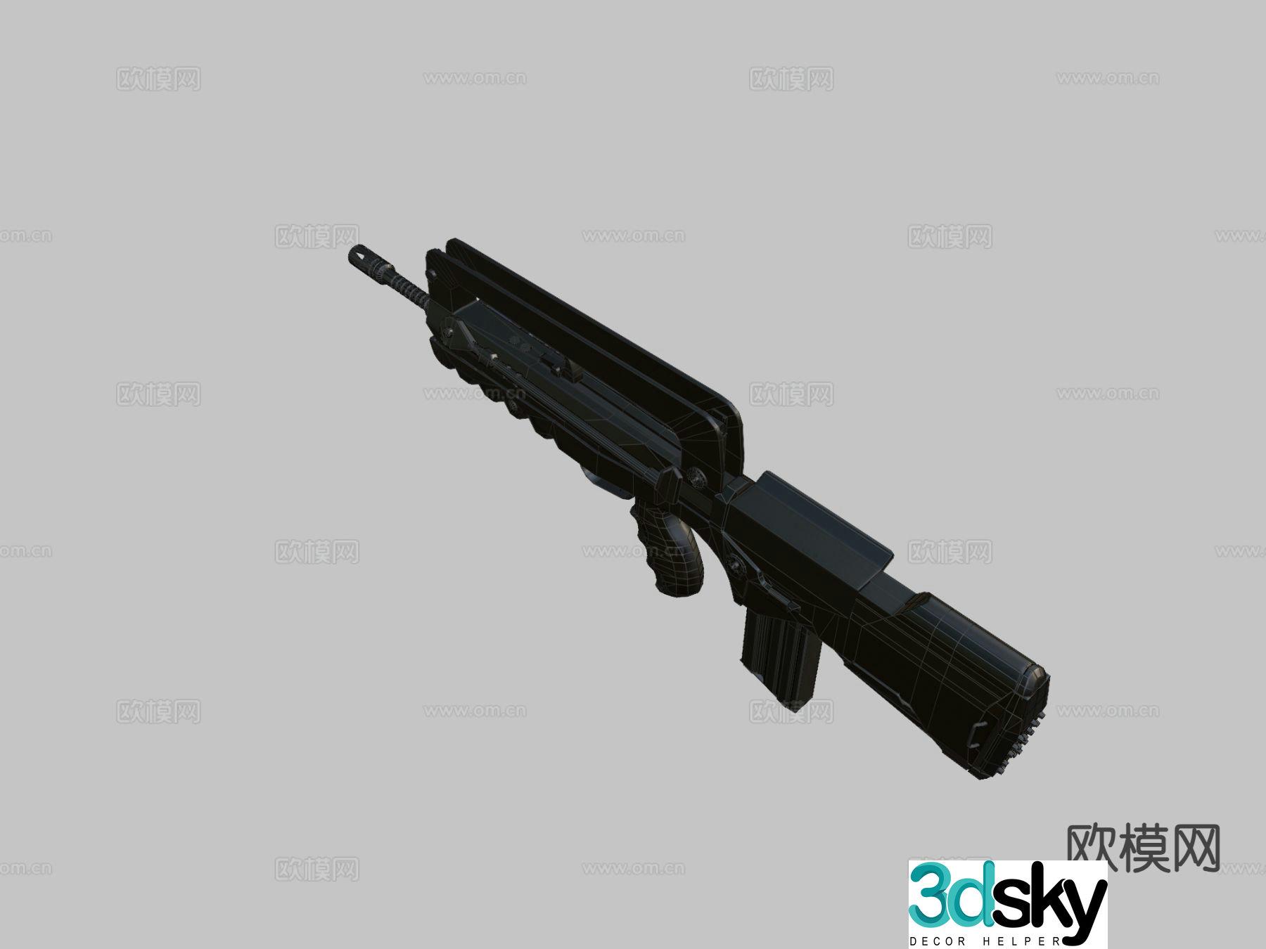 Famas rifle 3d model