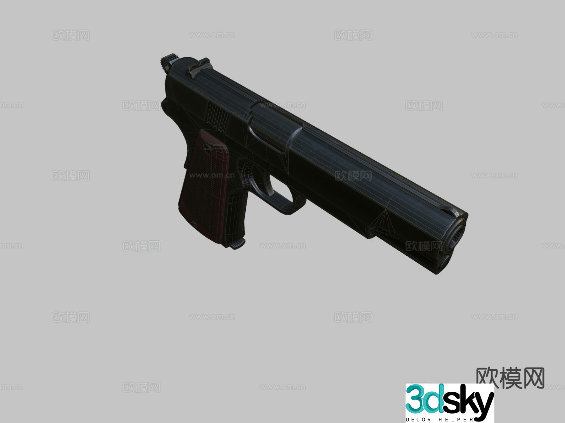 Polish Viswz.35 pistol 3d model