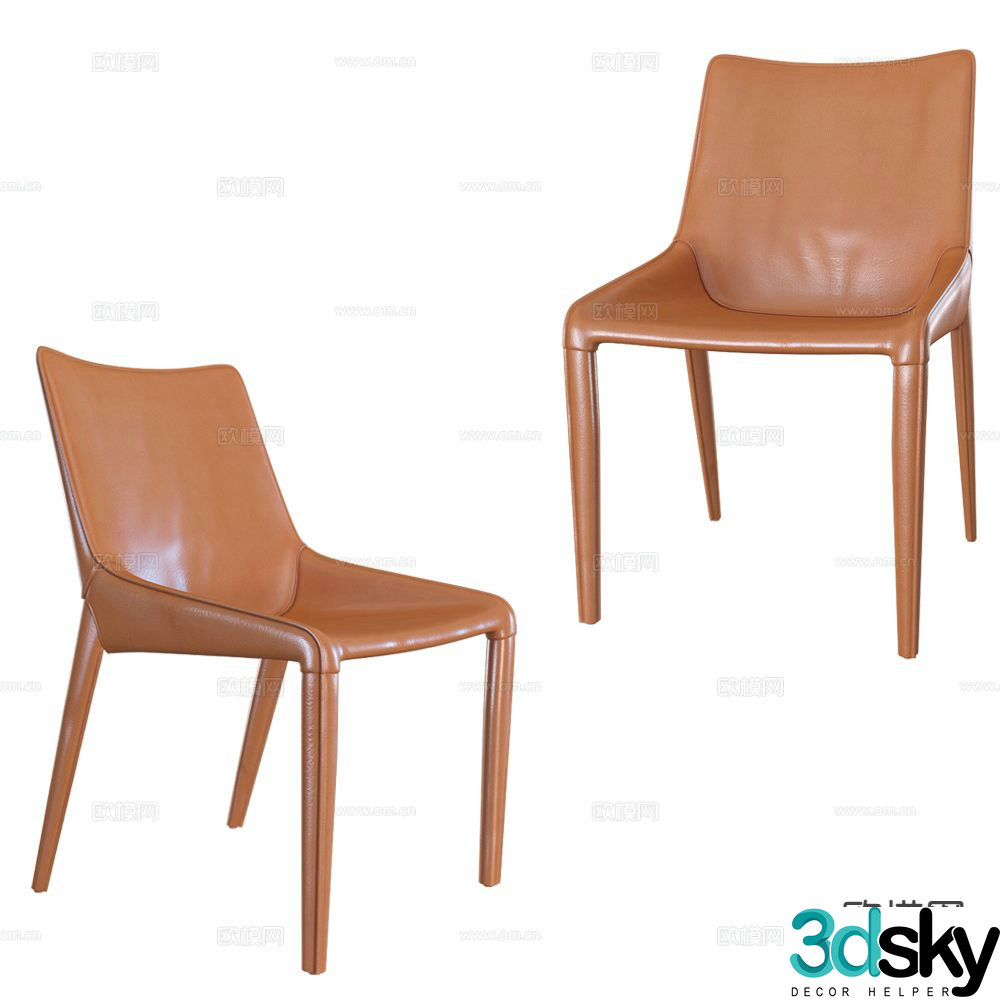 Italian chair dining chair 3d model