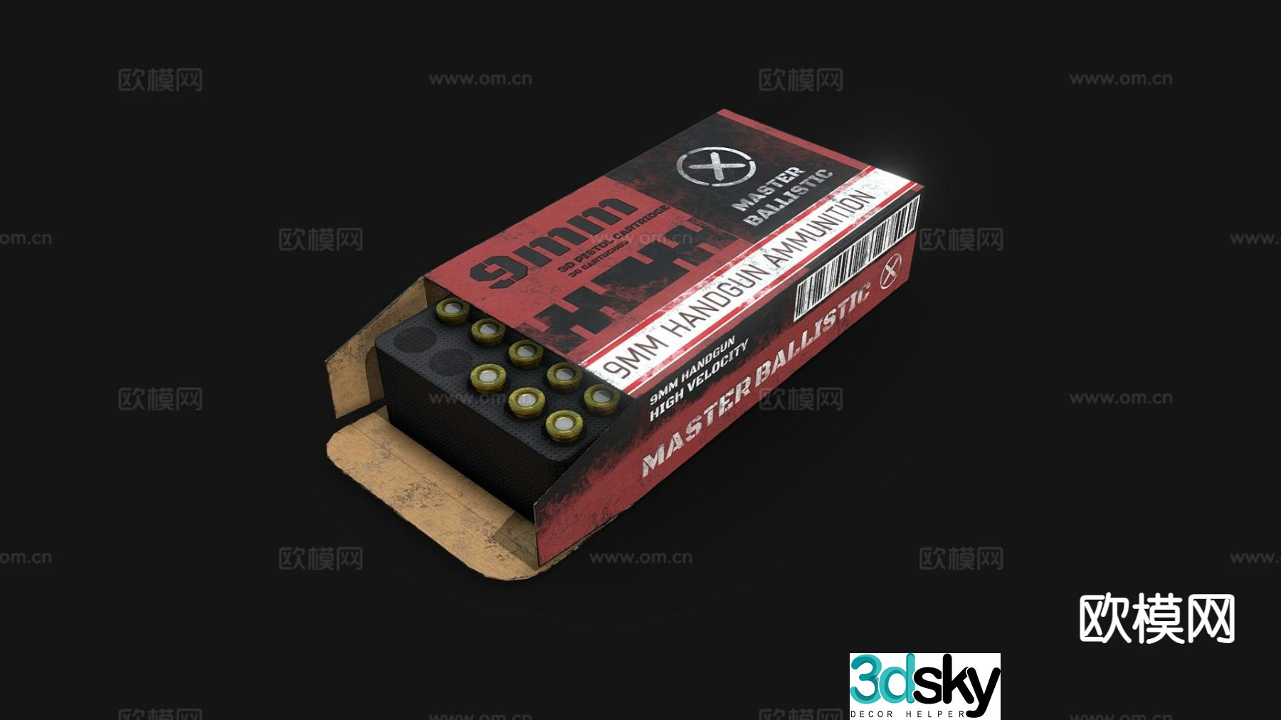 MM ammunition bullet 3d model
