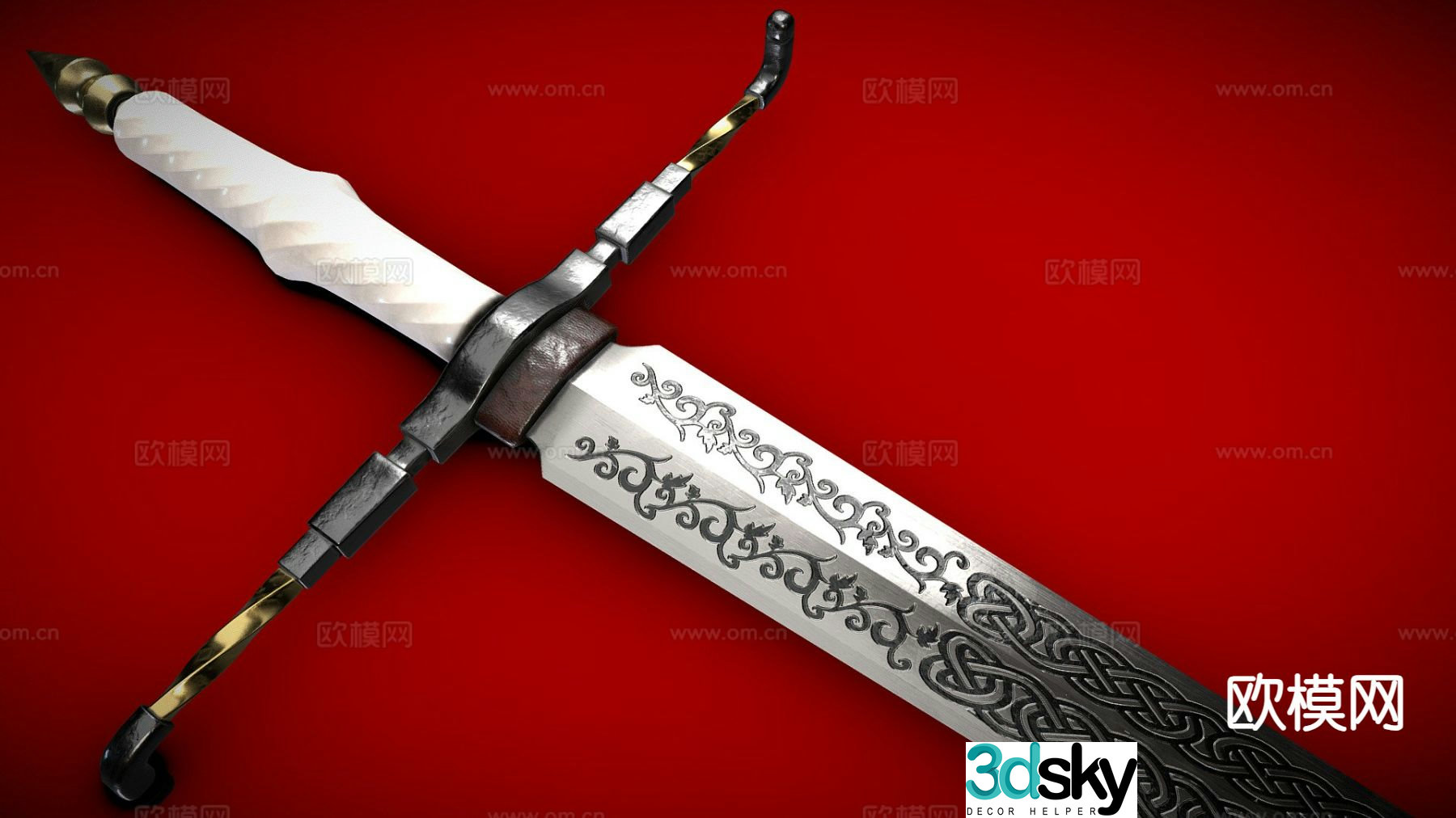 Assassin long sword 3d model