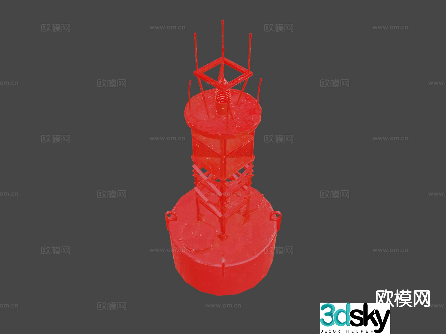 ship buoy 3d model