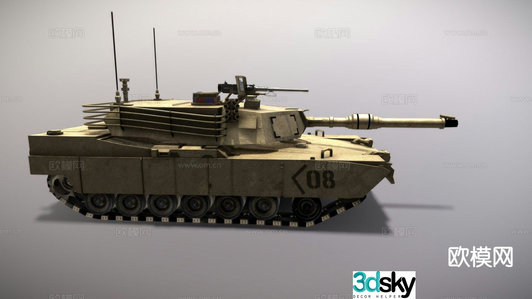 tank armored vehicle tracked vehicle 3d model