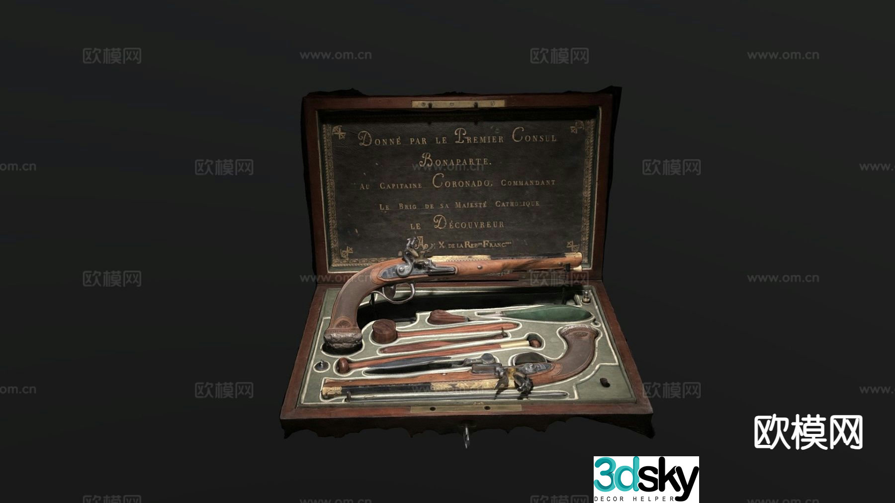 3d model of the pistol presented by the Archon
