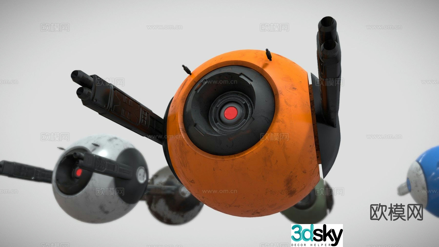 space probe drone 3d model