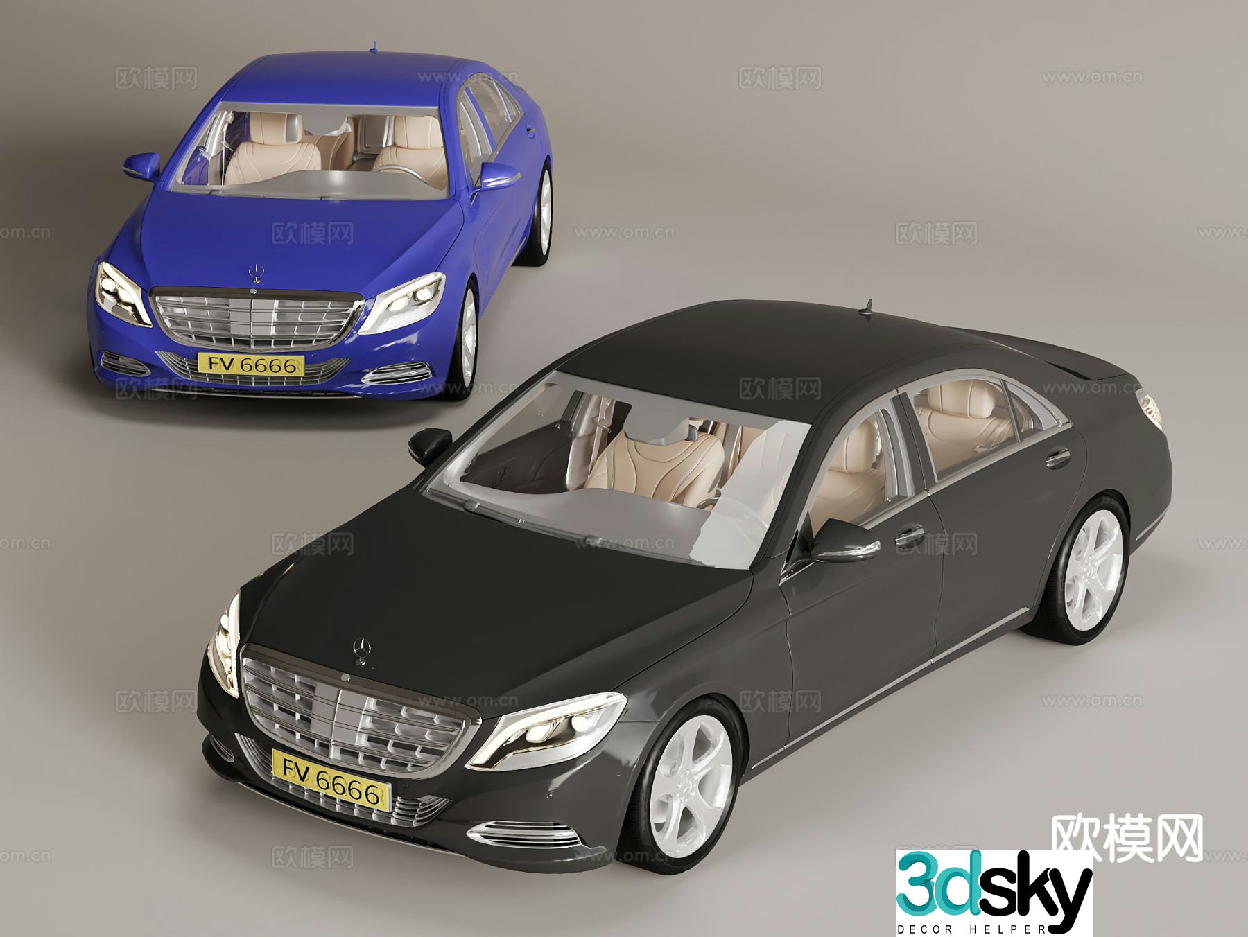 mercedes mercedes car private car sedan 3d model